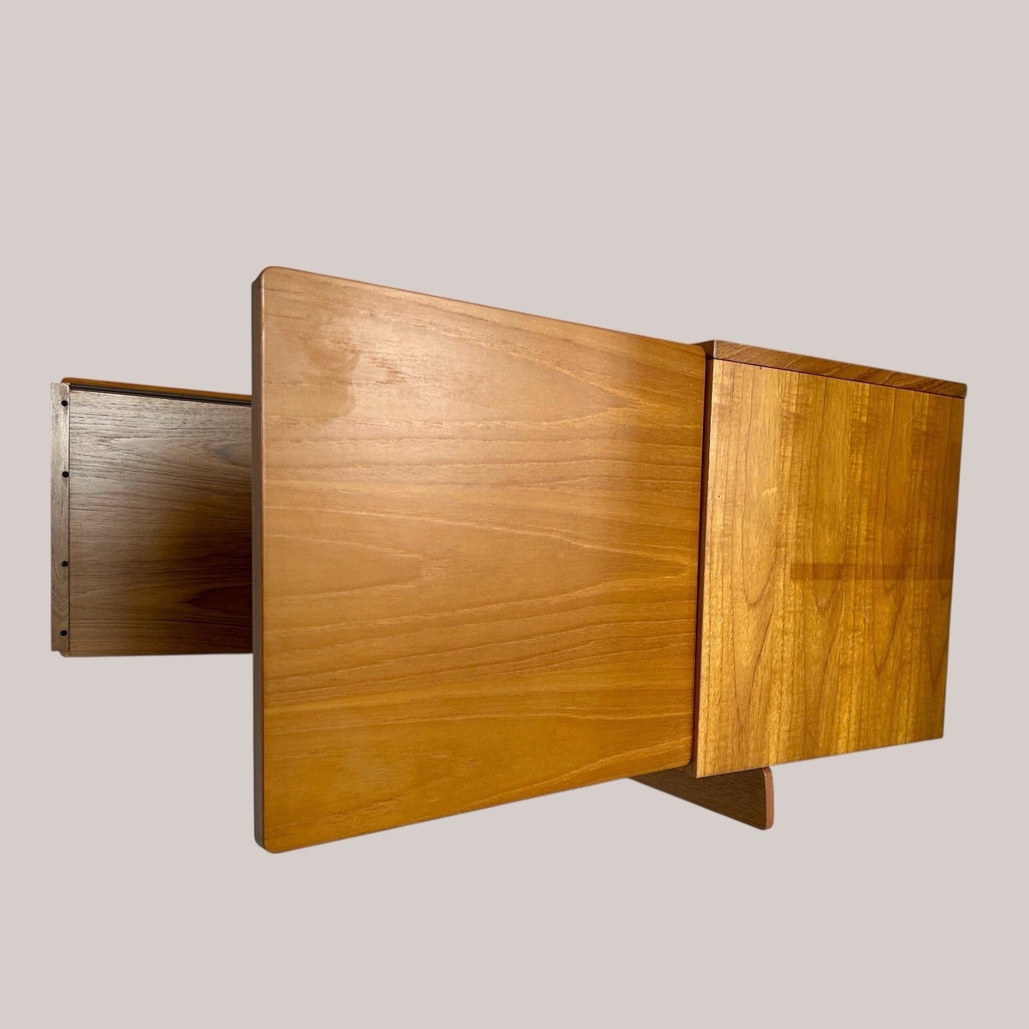 Mid-Century Tapley 33 Teak Wall-Mounted Cupboard with Concealed Lighting