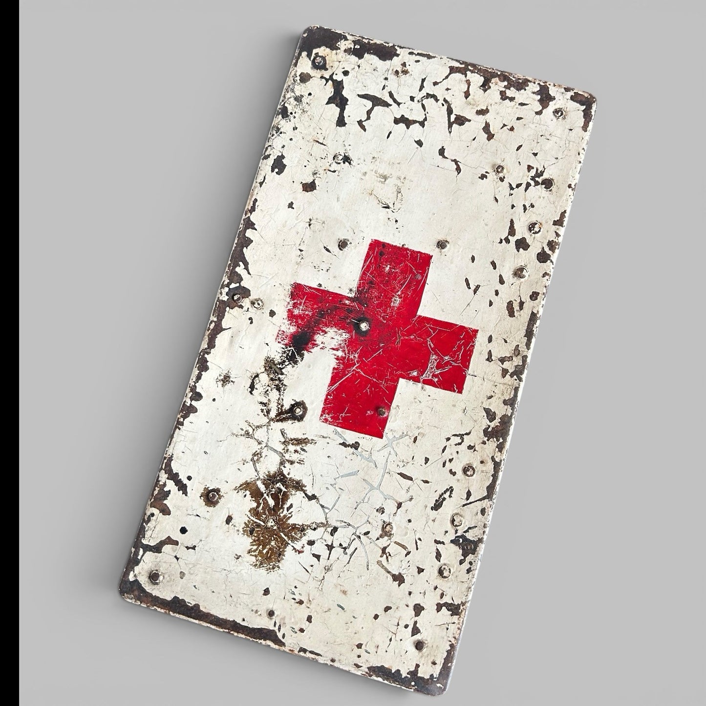 Vintage Military First Aid Box Wall Mounted Medical Cabinet