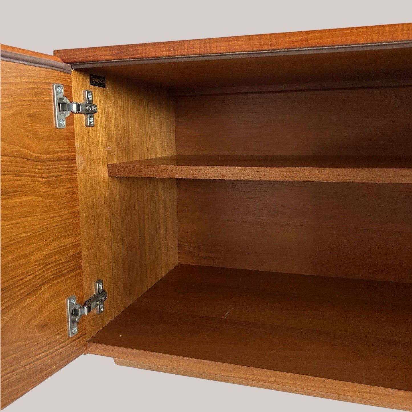 Mid-Century Tapley 33 Teak Wall-Mounted Cupboard with Concealed Lighting