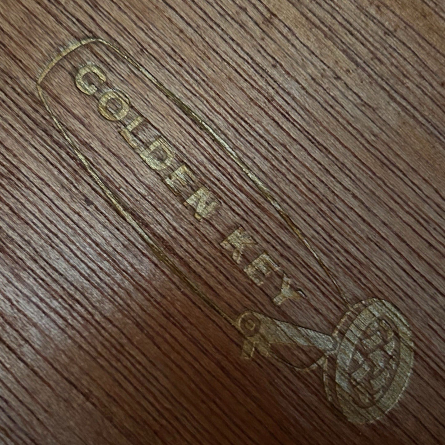 Golden Key gentleman’s wardrobe / armoire, mid-century