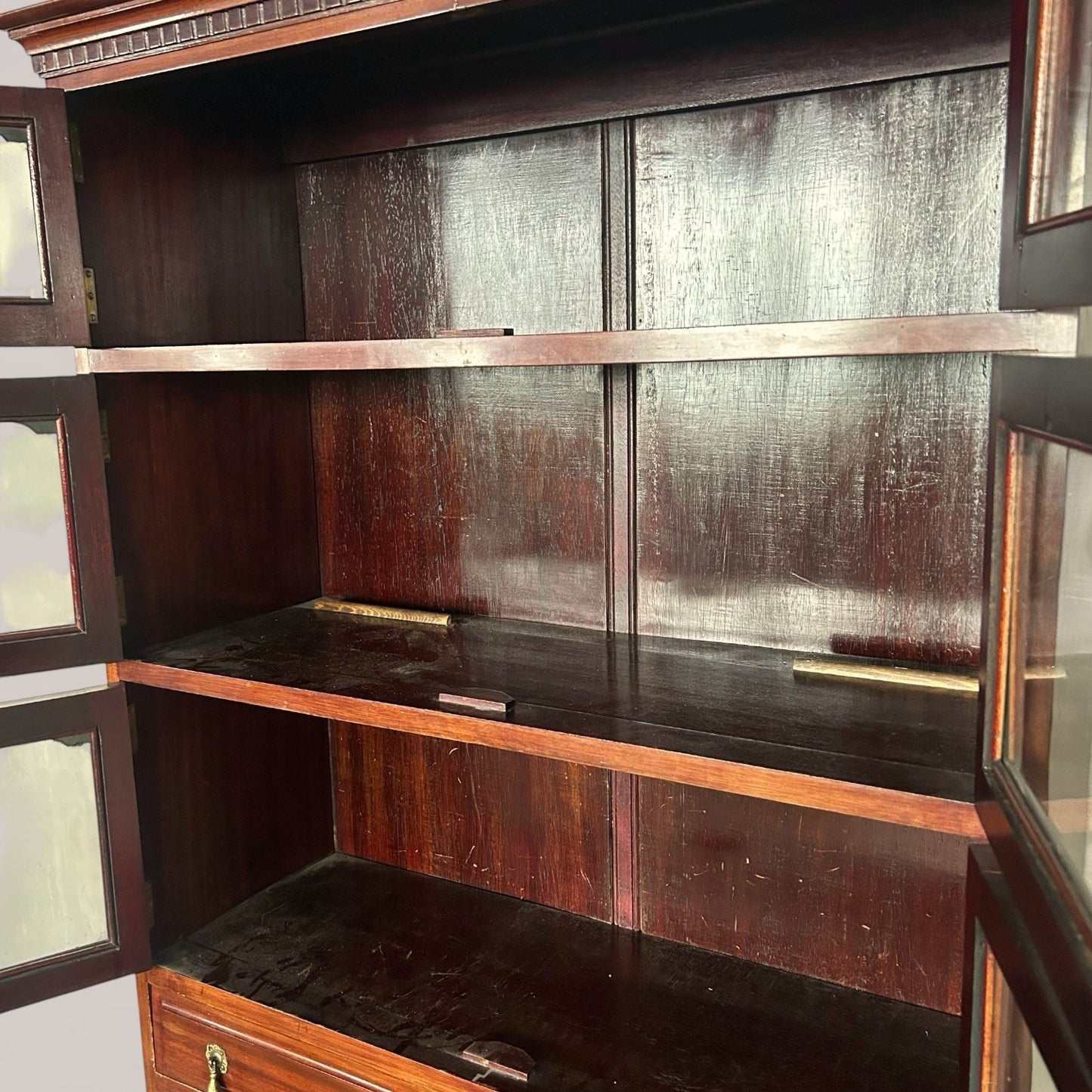 Victorian Mahogany Glazed Display Cabinet