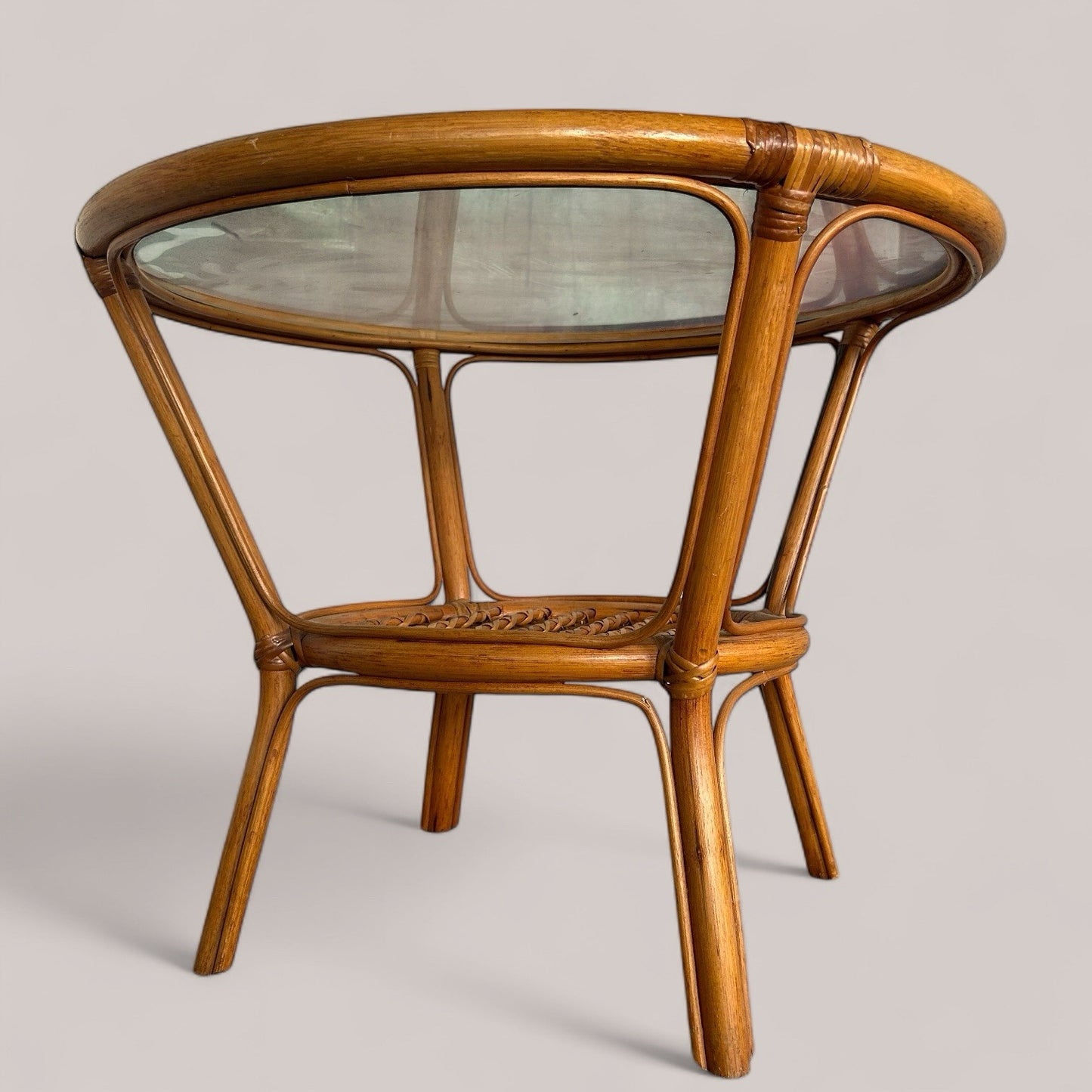 Round Bamboo Coffee / Occasional Table