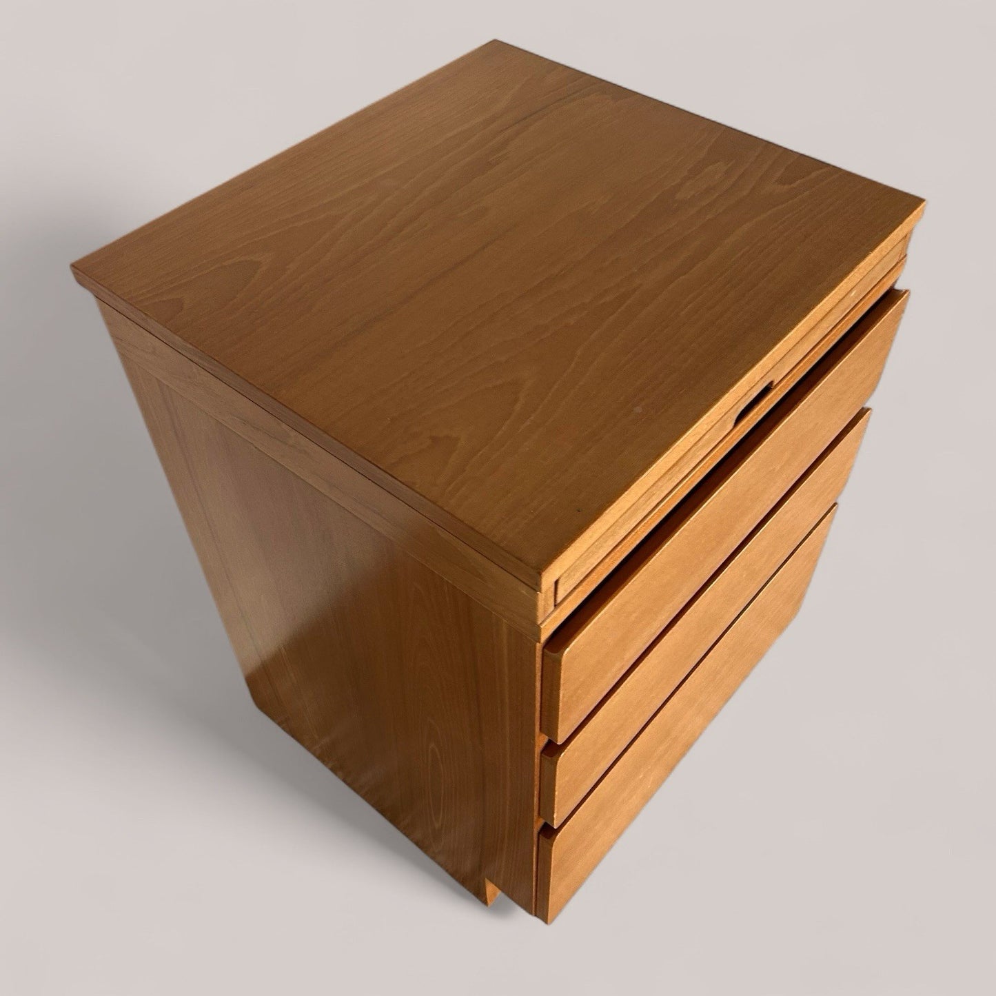Tapley 33 Teak Desk with Three Drawers and Pull-Out Writing Surface