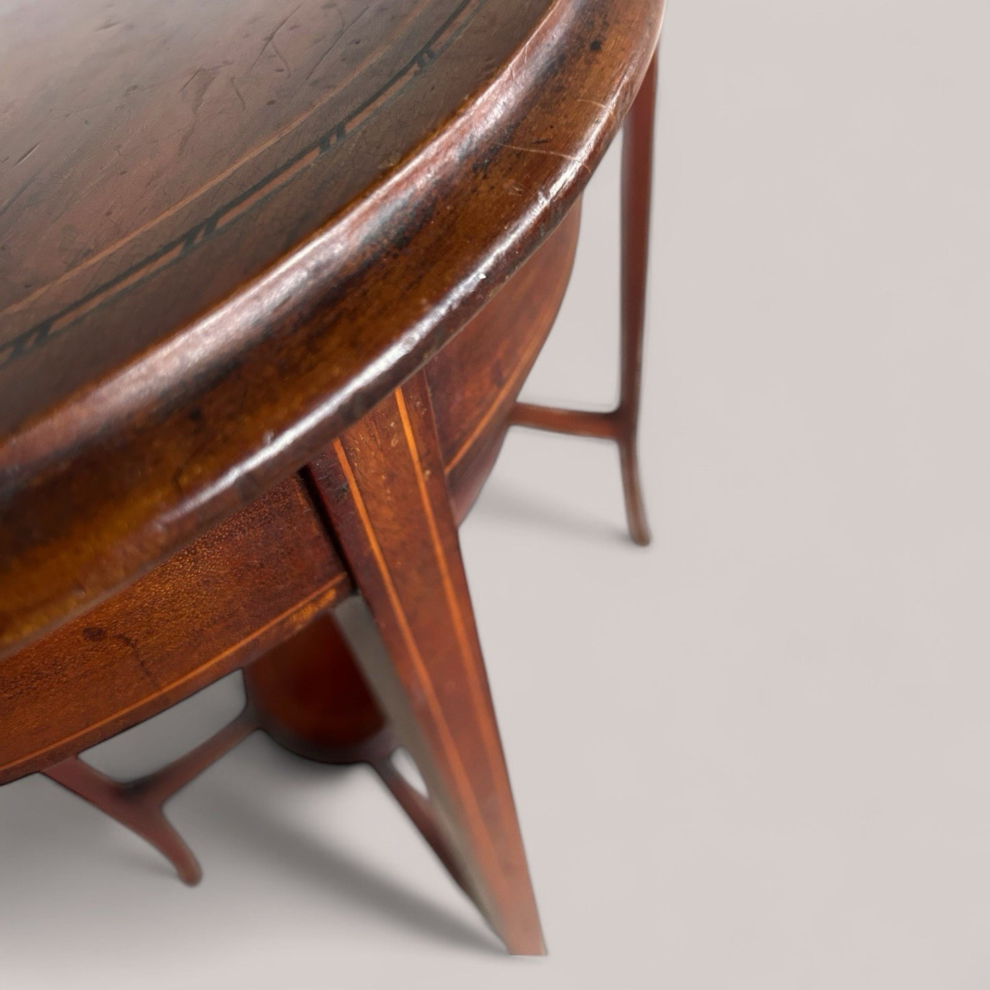 Antique Kidney-Shaped Occasional Table