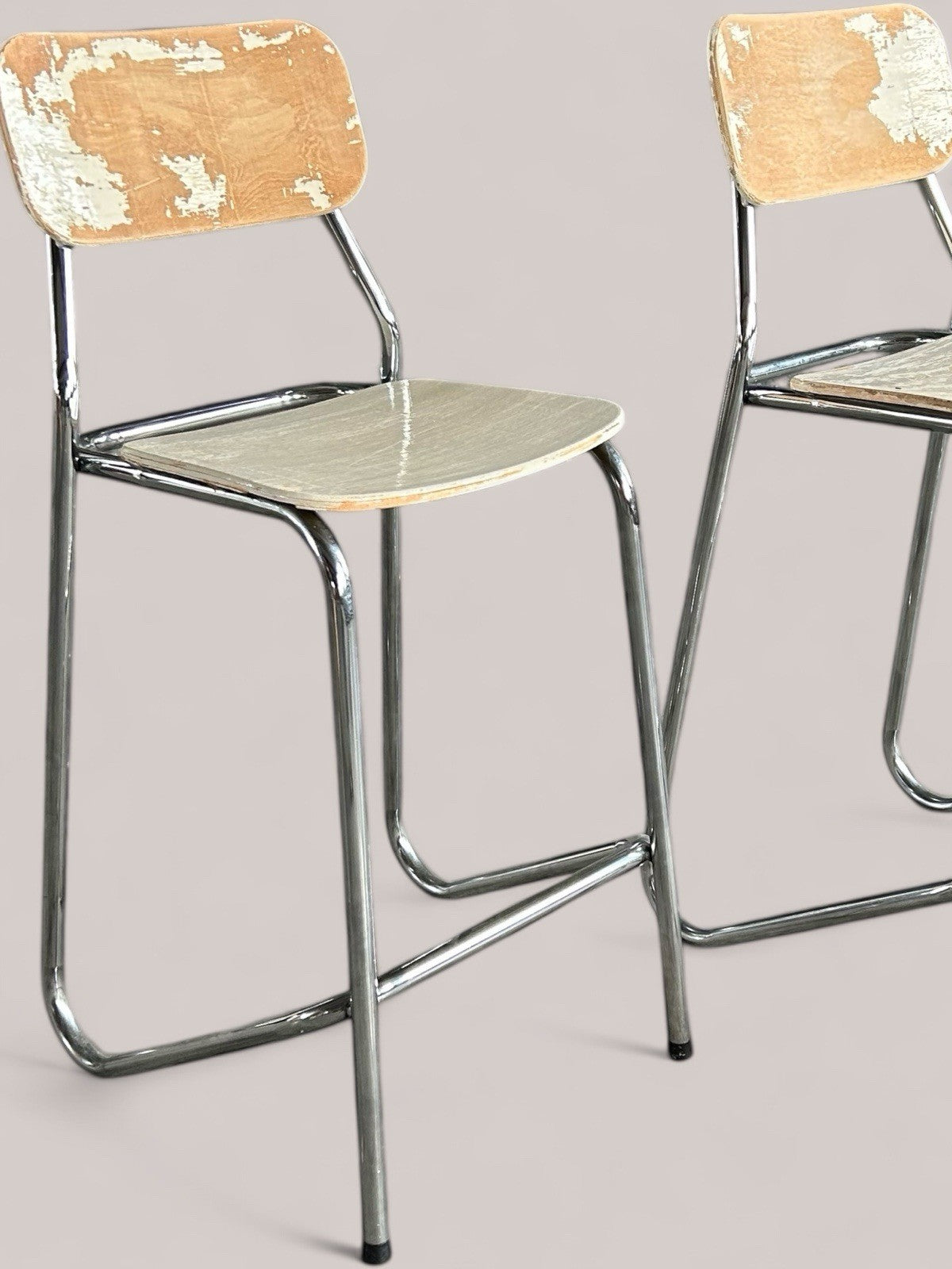 Pair Of Vintage Stacking Stools