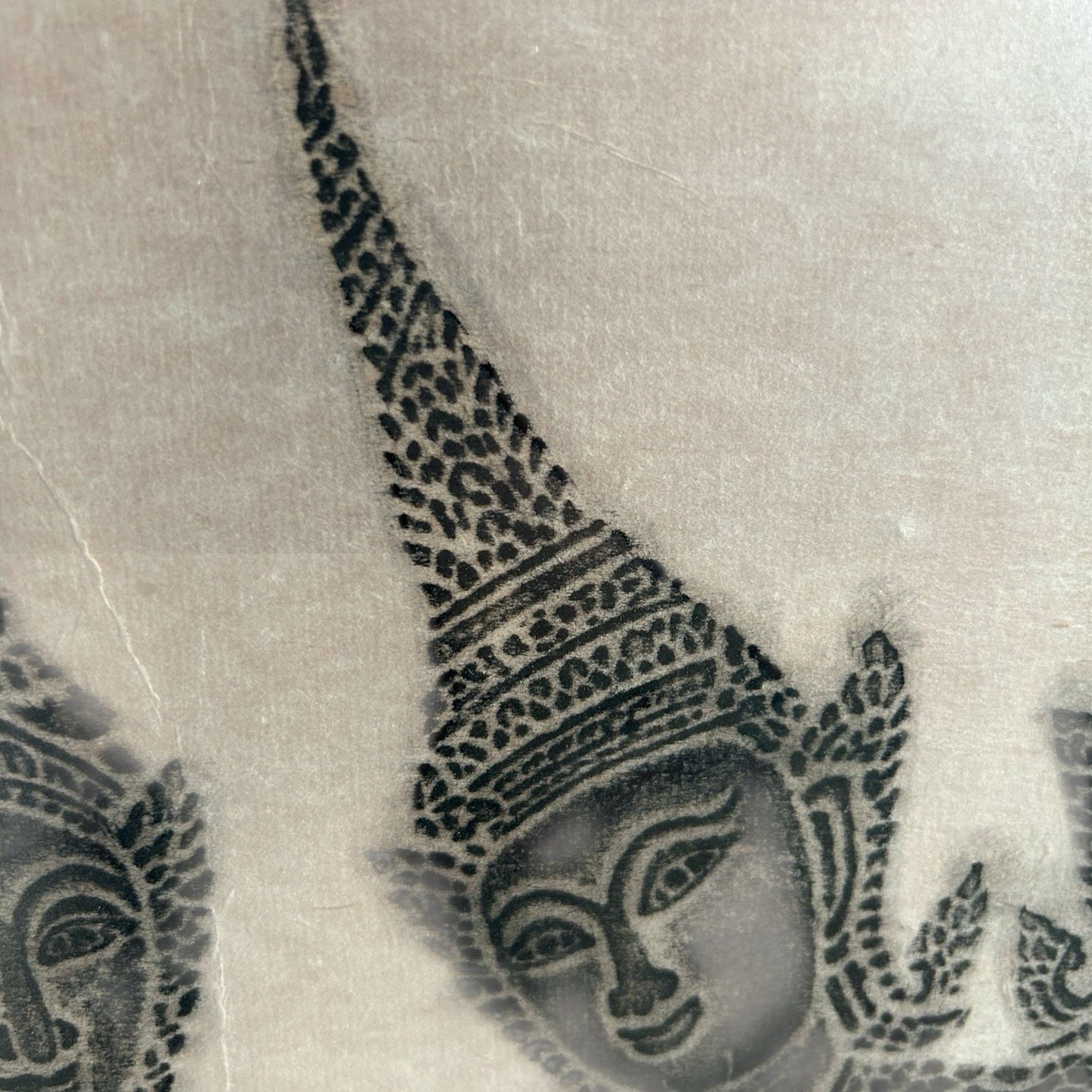 Mid CenturThai Charcoal Rubbing of Musicians in Teak Frame – Boots Framing Dept.
