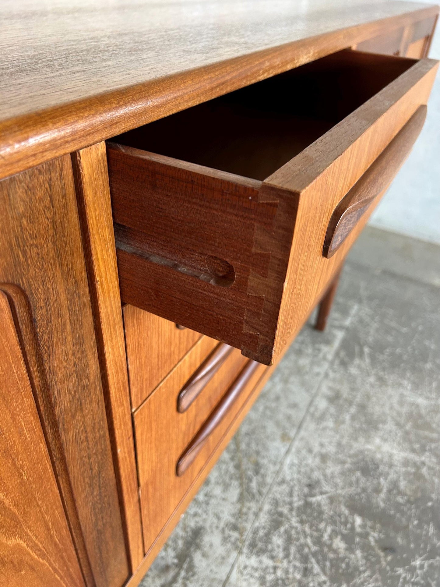 Mid Century GPlan Fresco “Long John” Sideboard by Victor Wilkins