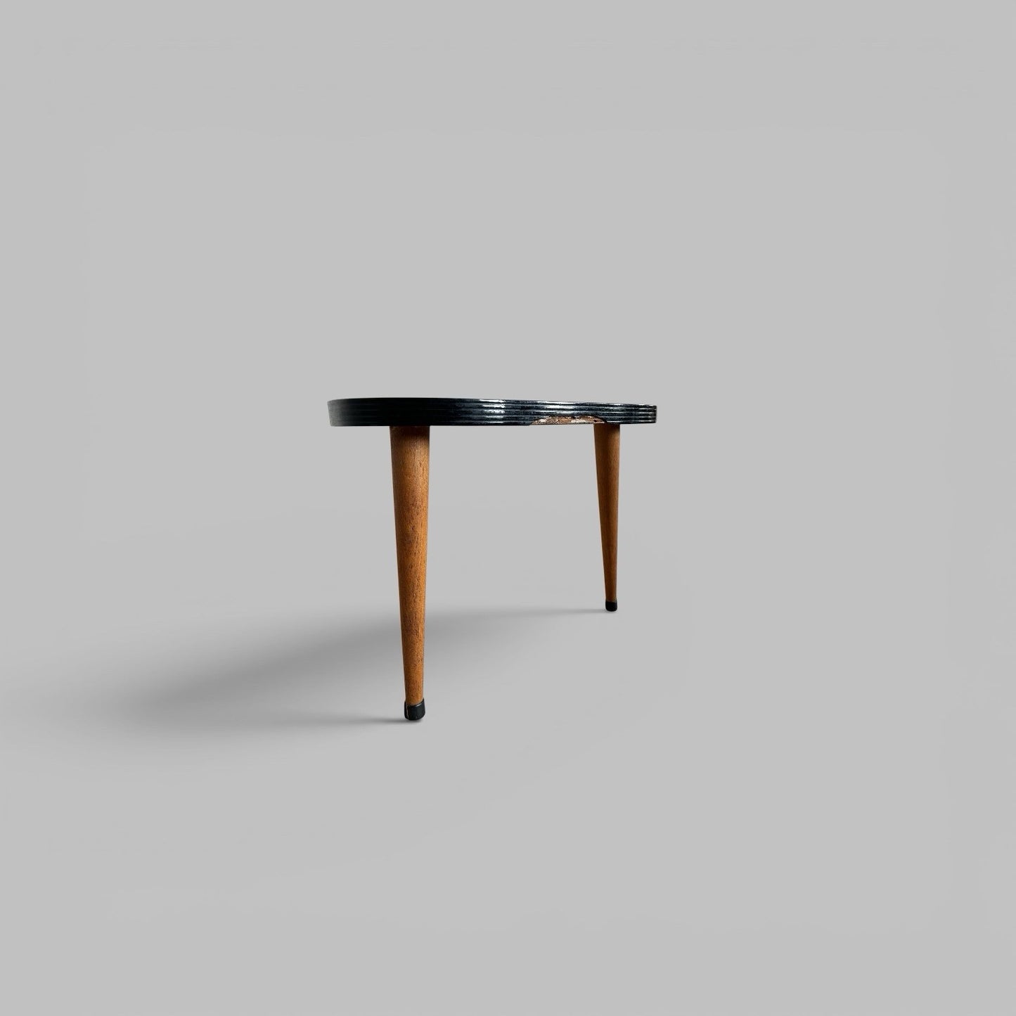 1950s Sputnik Formica Side Table – Red Atomic Plant Stand
