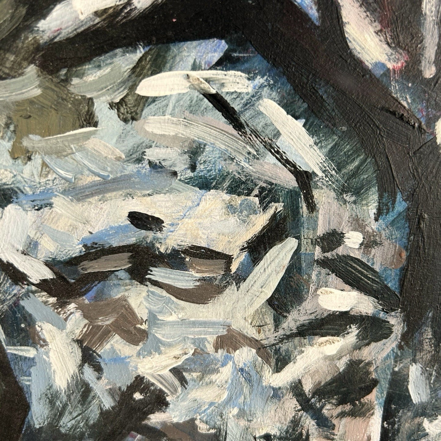 Original Expressionist Painting “Limbo – Dante’s Inferno” by T. Olney (2004)