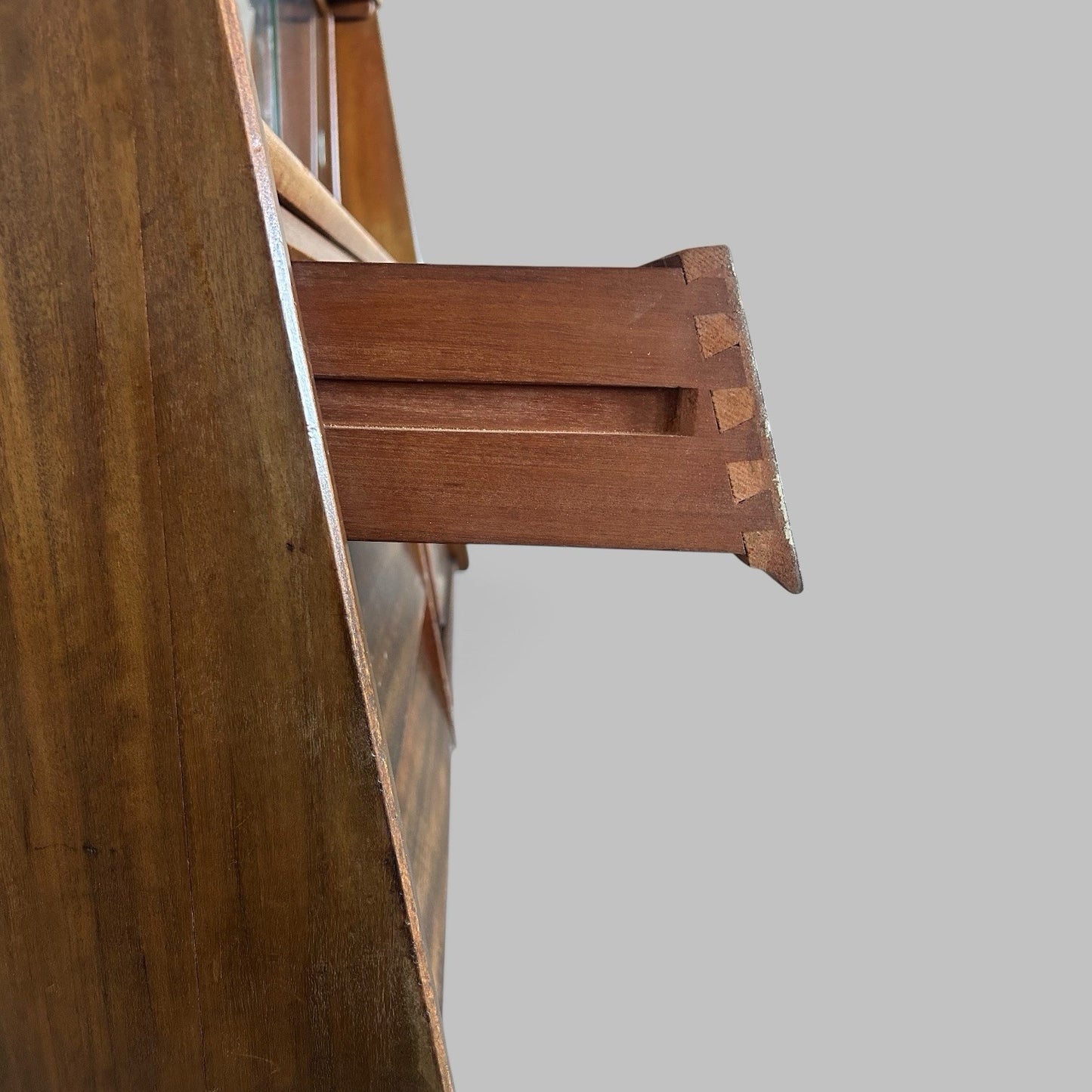 Mid Century Walnut Highboard Drinks Cabinet by F.D. Welters