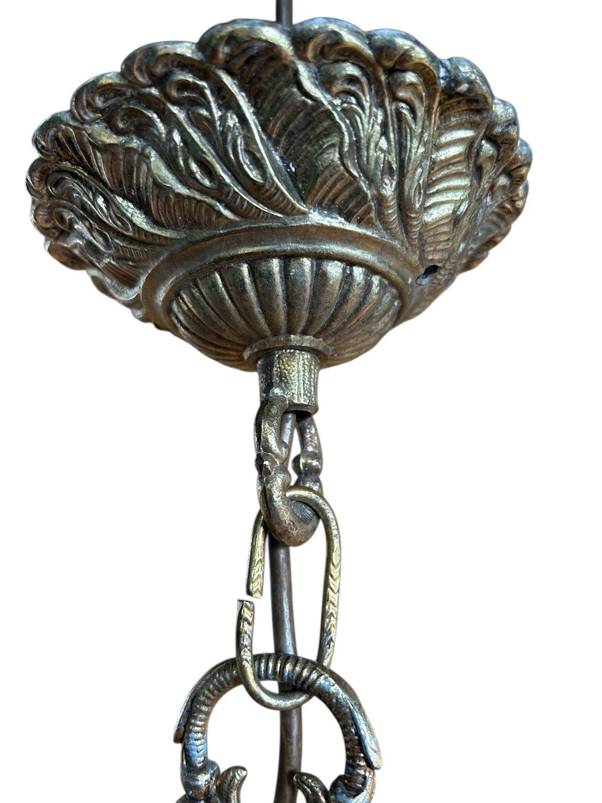 French Three Arm Chandelier / Pendant Light