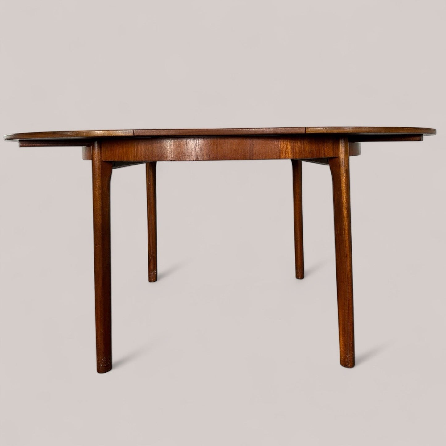 Mid Century Macintosh Round Teak Dining Table, Extending