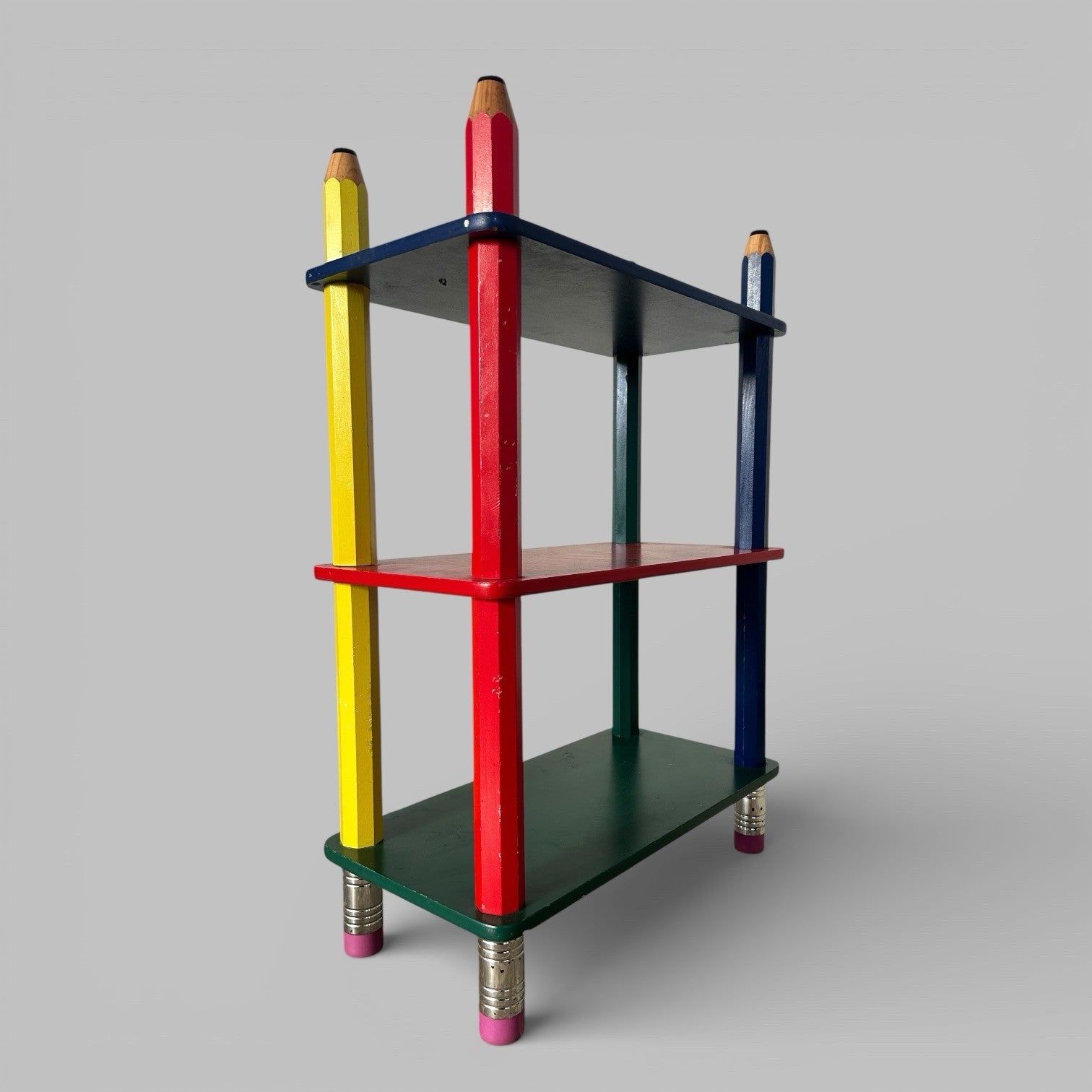 1980s Pierre Sala Pencil Shelf Display Unit – Colourful Postmodern