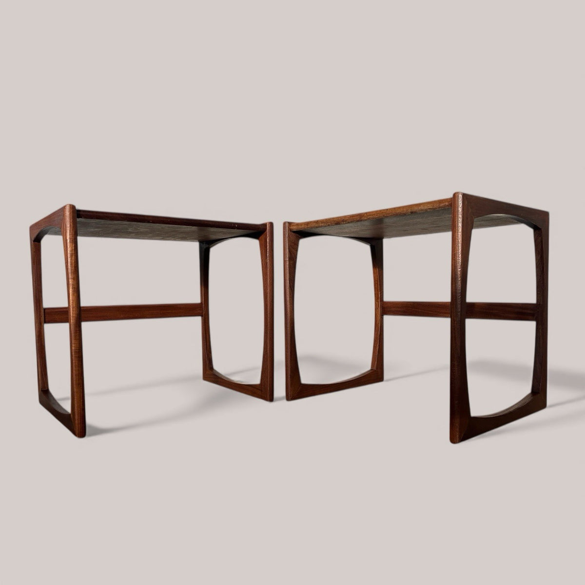 Pair of G Plan Quadrille Side Tables / Bedside Tables