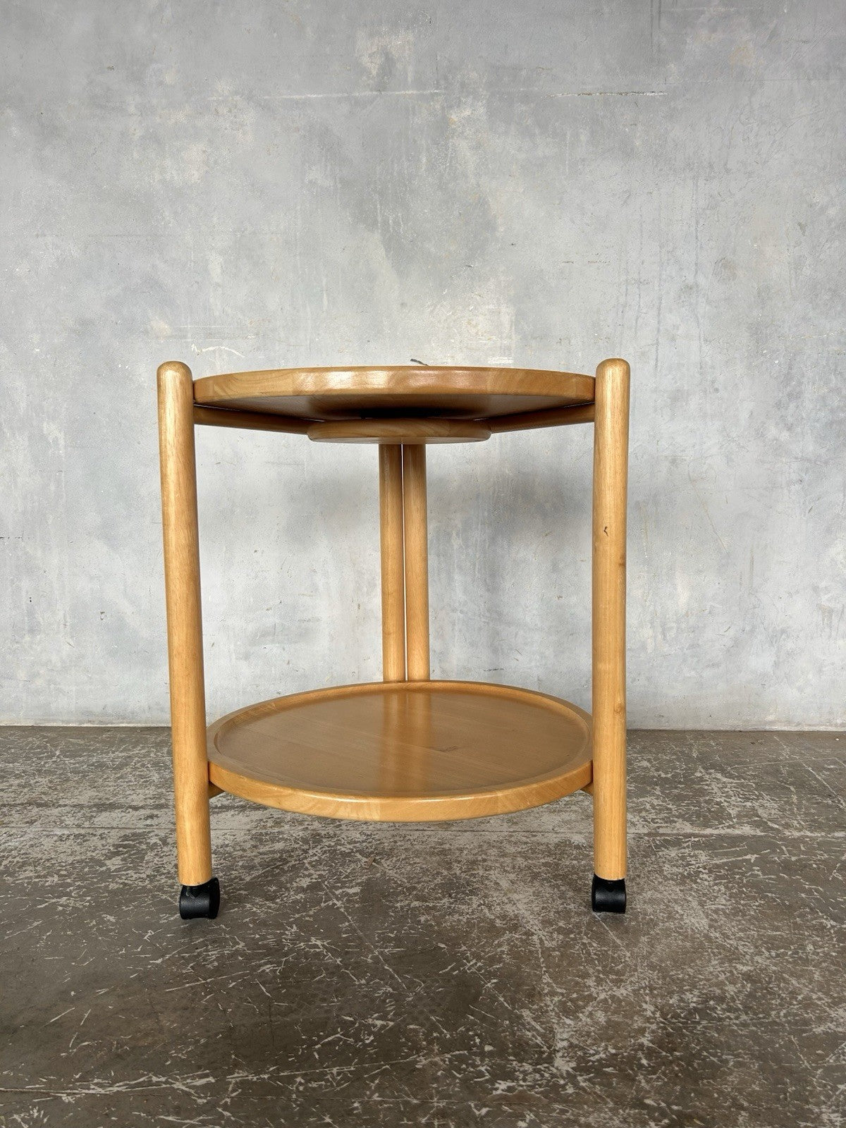 Vintage, Folding, Circular Hostess / Serving Trolley