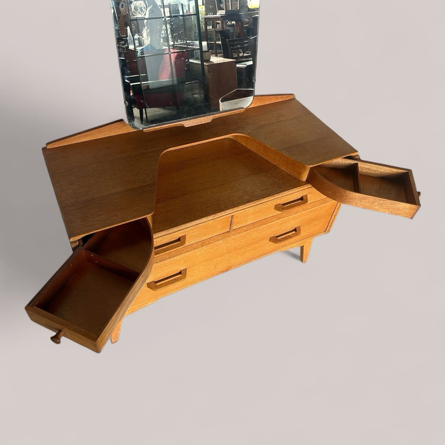 G-Plan Brandon Oak Dressing Table with Mirror – 1960s