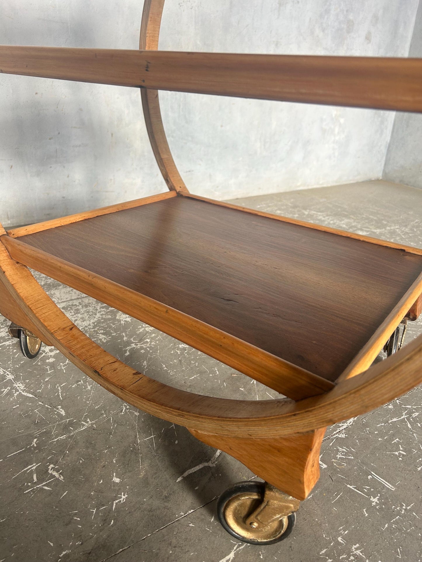 Art Deco 1930s Circular Drinks Trolley / hostess trolley