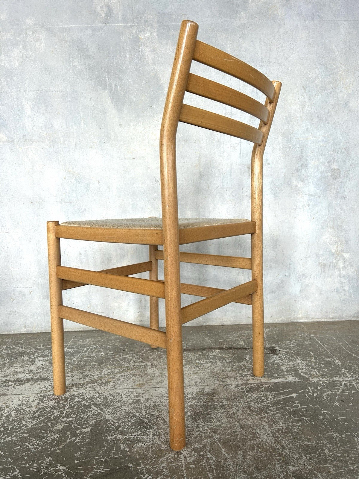 Pair Of Vintage Mid Century Scandinavian Style Teak Dining Chairs