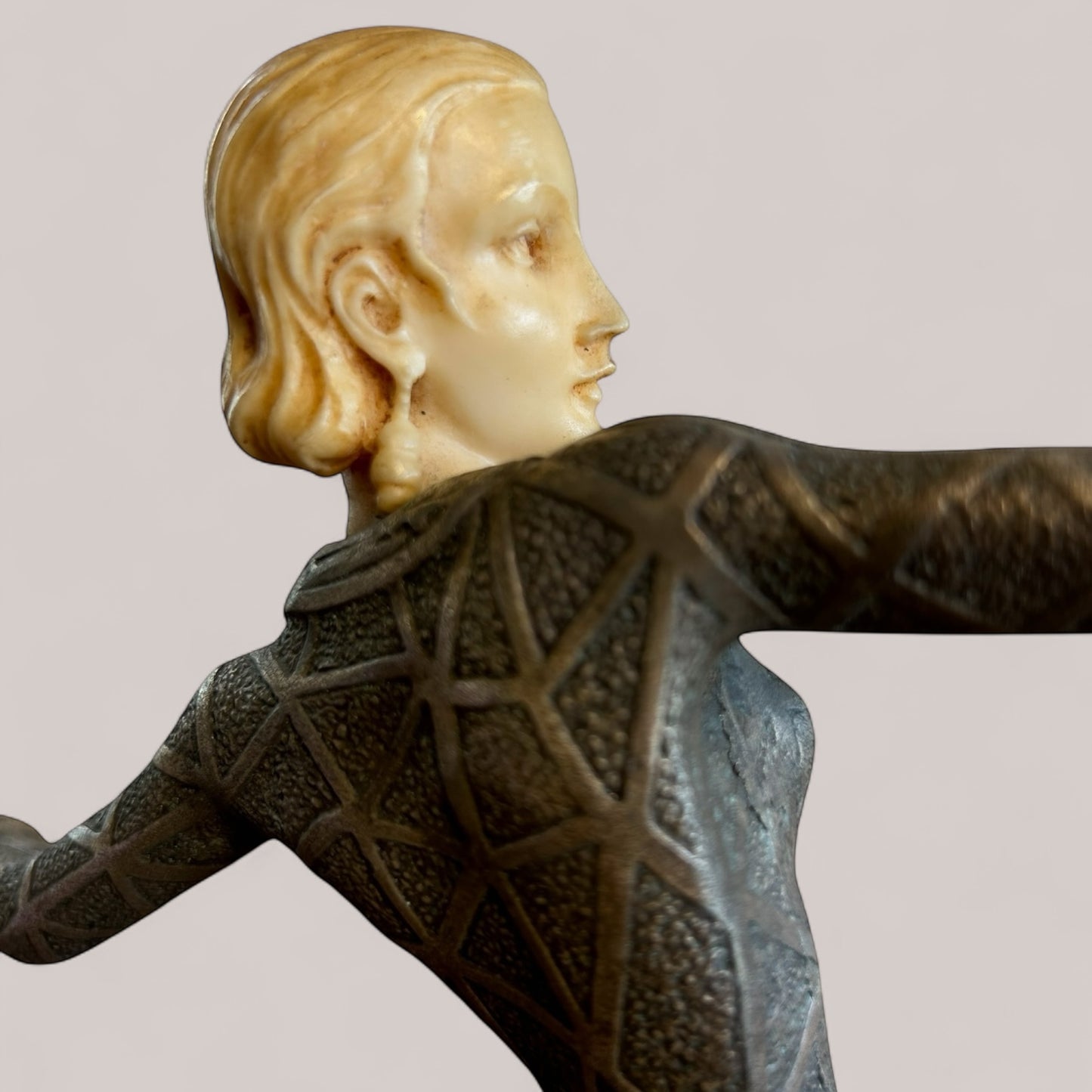 1930s Deco Bronze Figurine (dancer) By Josef Lorenzi