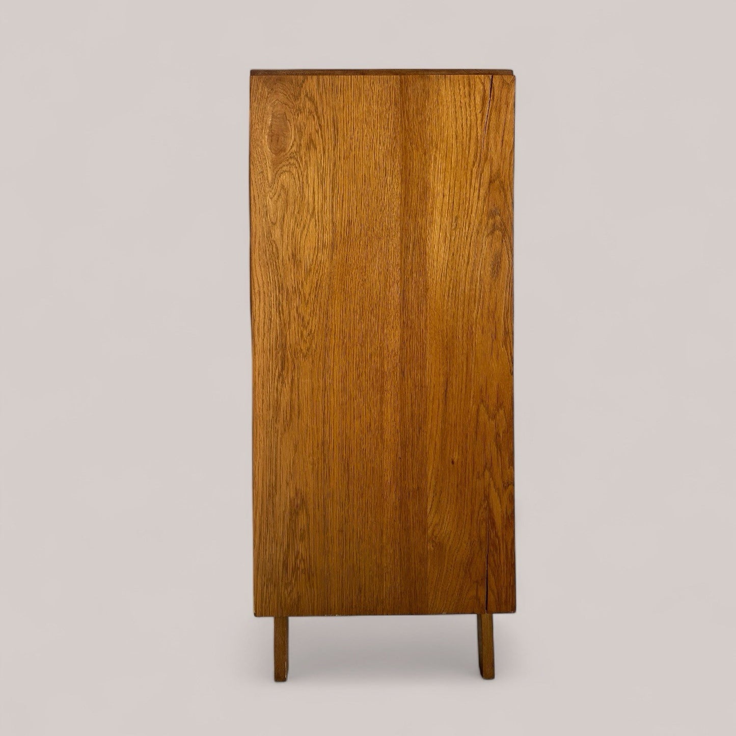 Scandi Oak Mid Century Tallboy Chest of Drawers