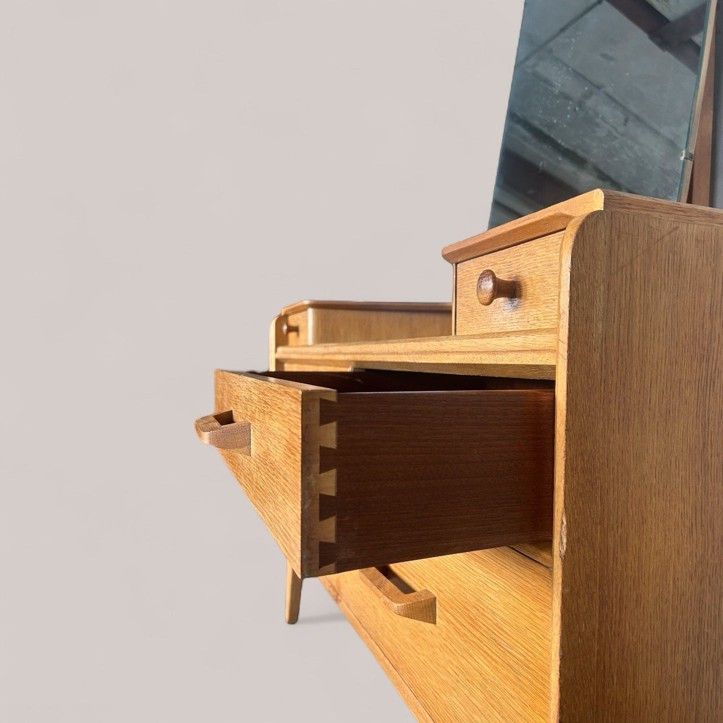 G-Plan Brandon Oak Dressing Table with Mirror – 1960s