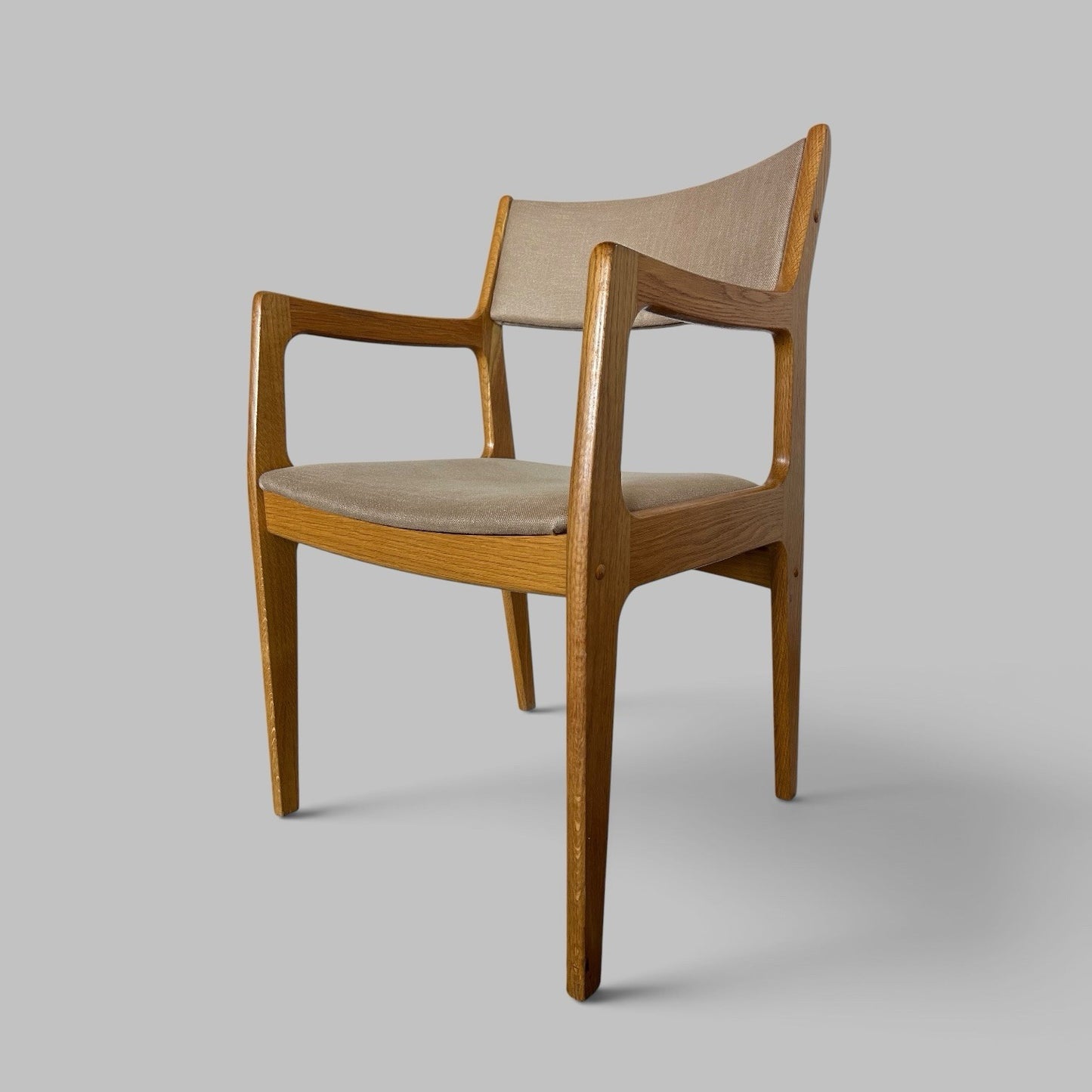 Pair of Vintage D-Scan Light Oak Armchairs