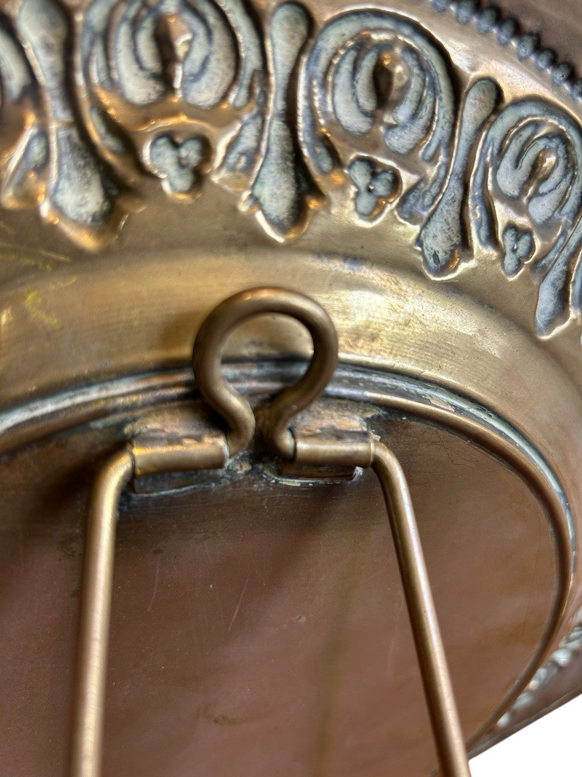 Vintage Brass Mirror With Stand