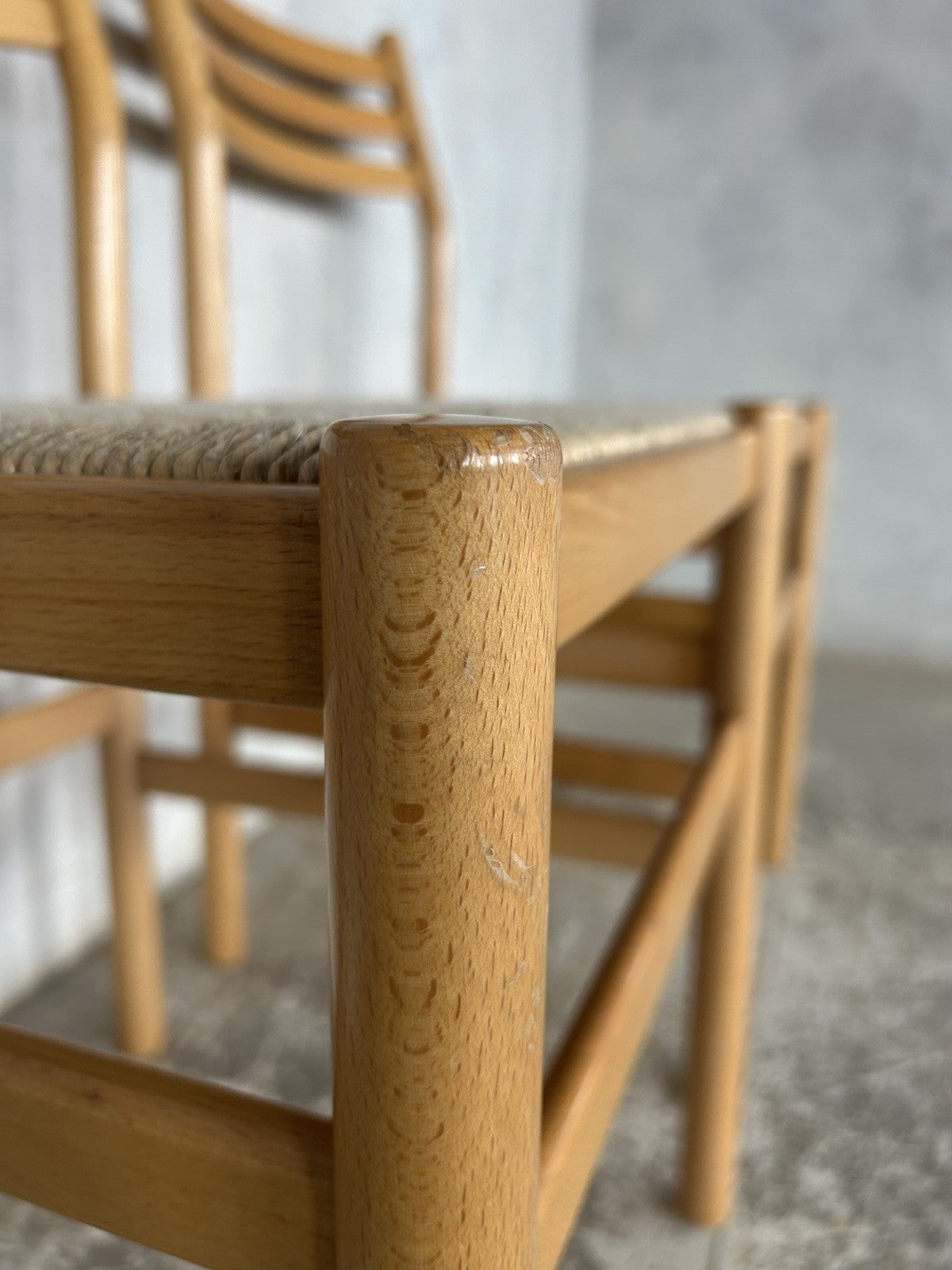 Pair Of Vintage Mid Century Scandinavian Style Teak Dining Chairs
