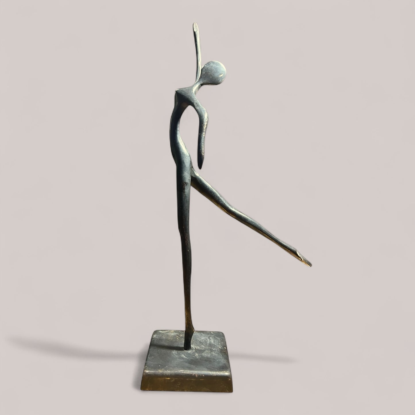 1930s art deco bronze sculpture figurine of dancer