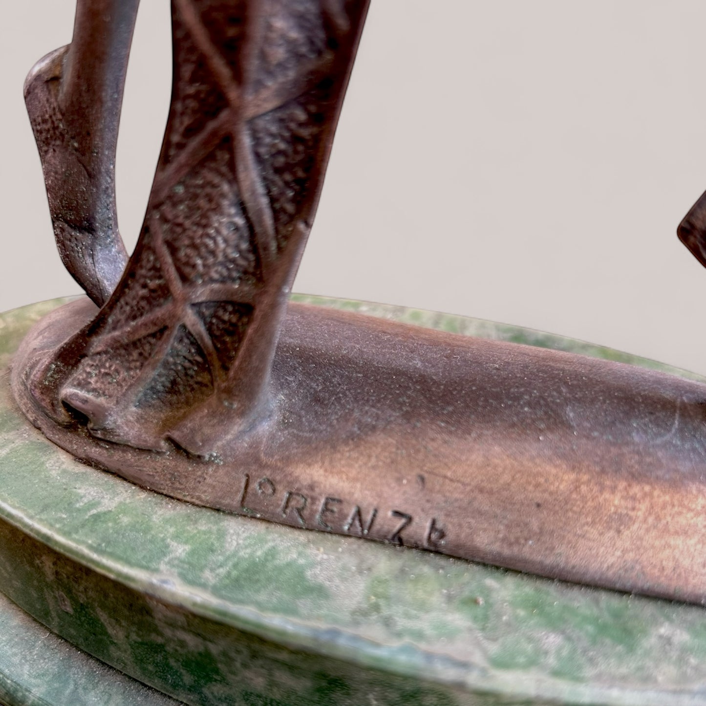 1930s Deco Bronze Figurine (dancer) By Josef Lorenzi