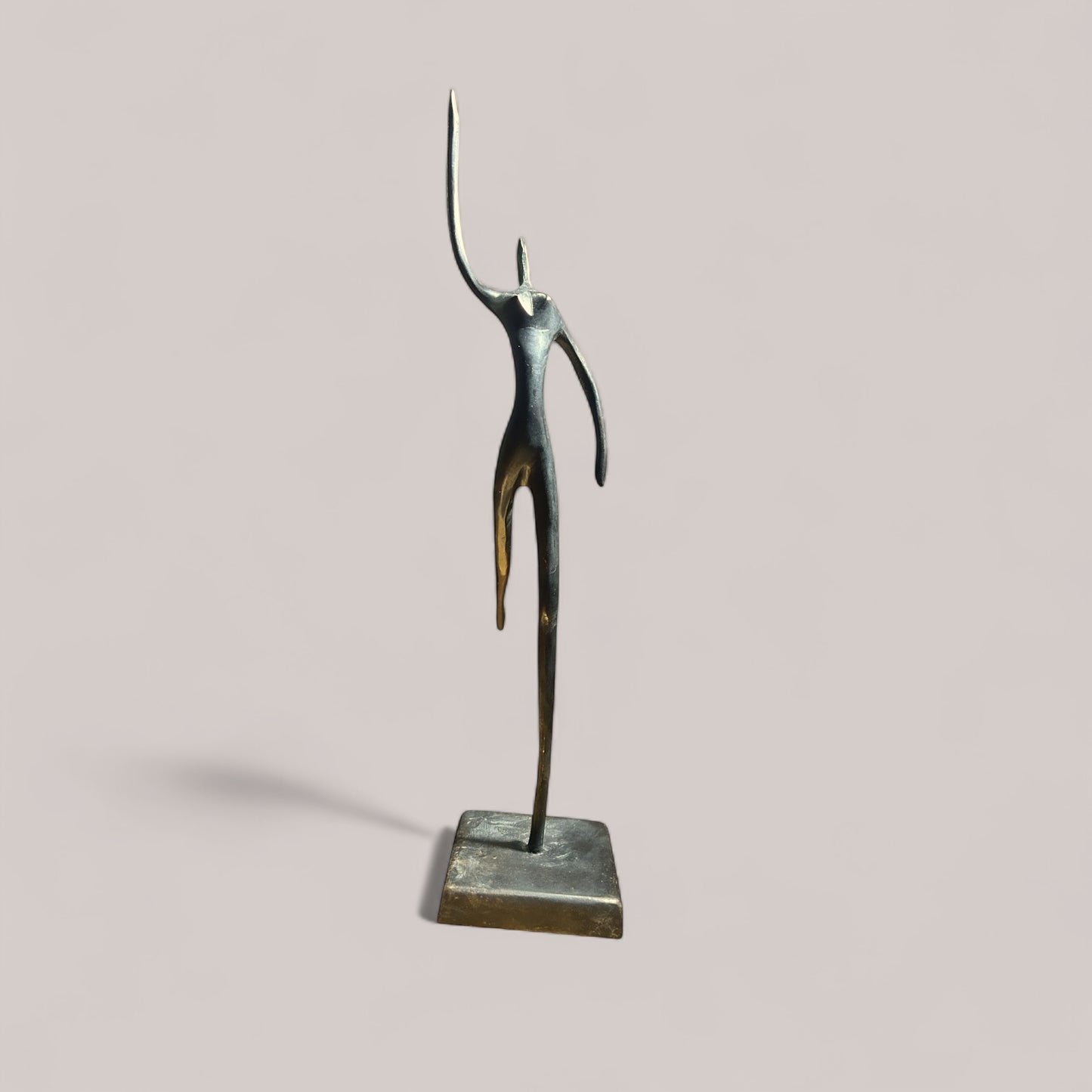 1930s art deco bronze sculpture figurine of dancer