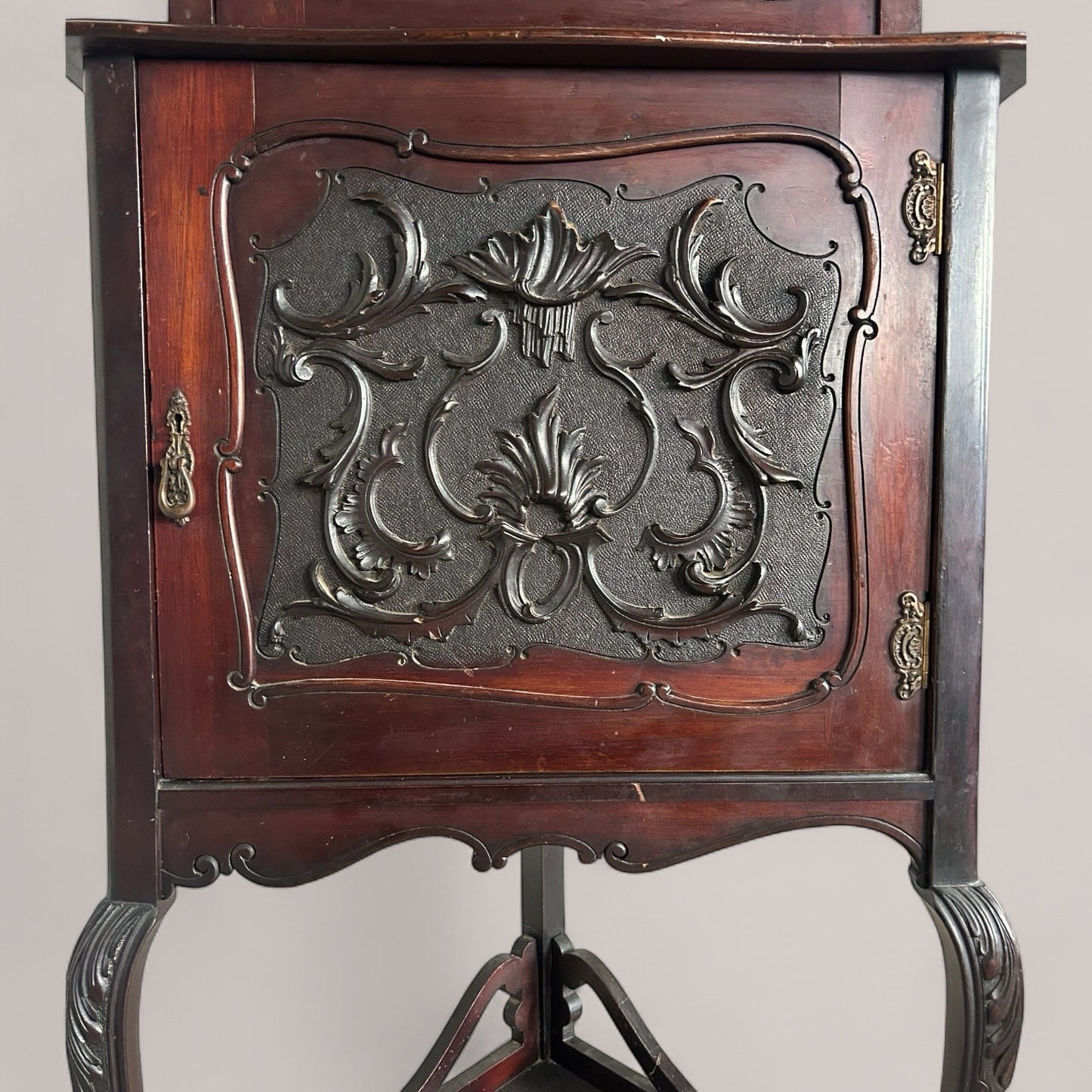 Antique Victorian Mahogany Corner Cabinet