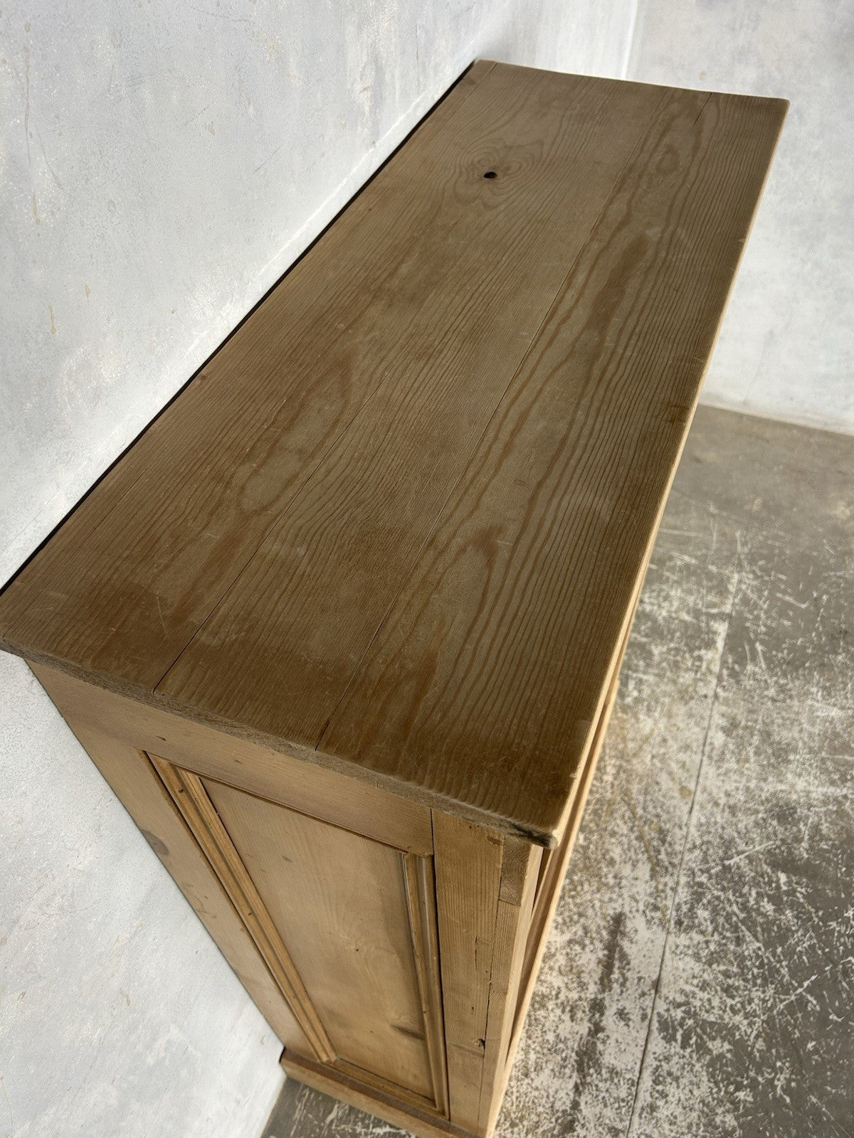 Vintage Solid Pine Rustic Bookcase / Shelving Unit