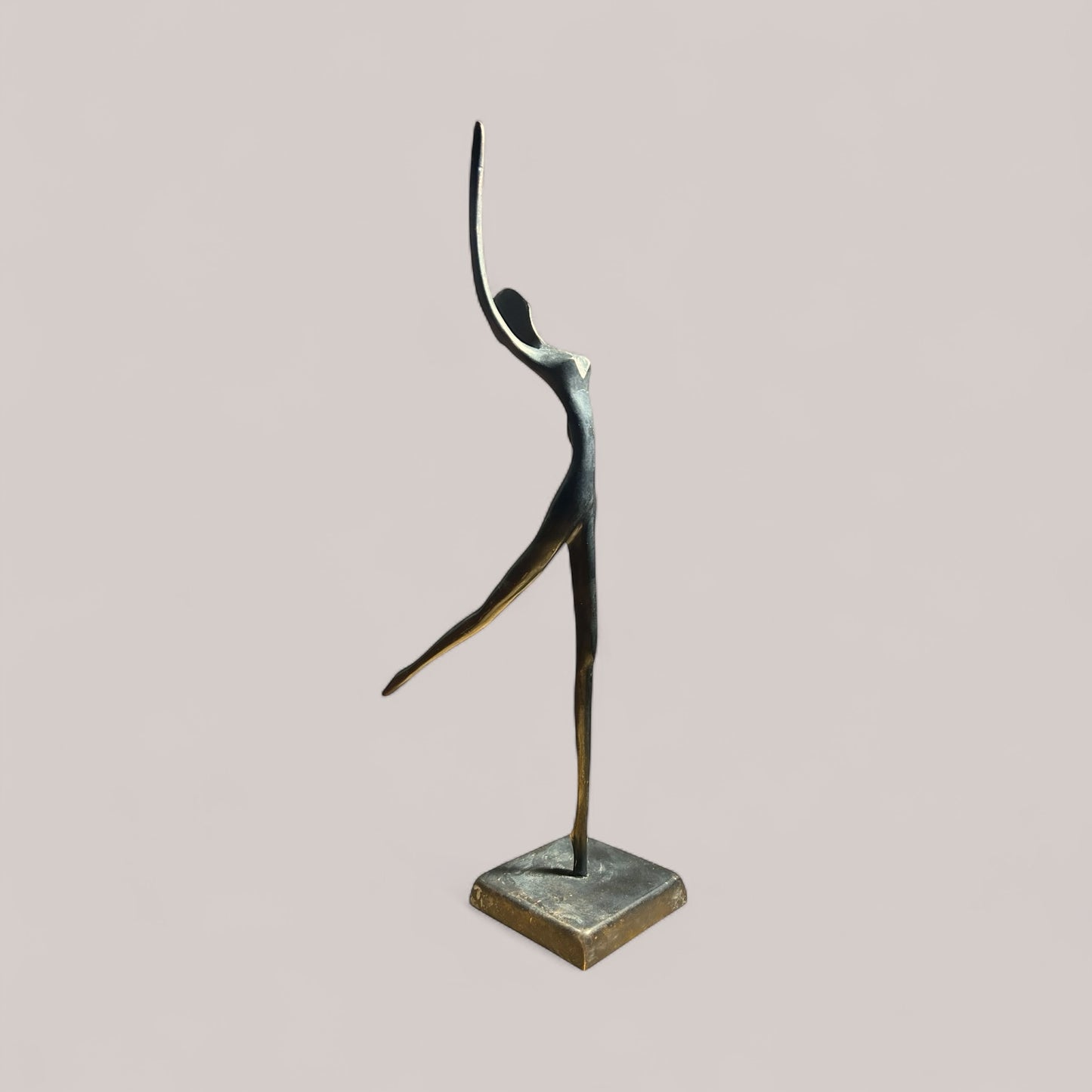 1930s art deco bronze sculpture figurine of dancer