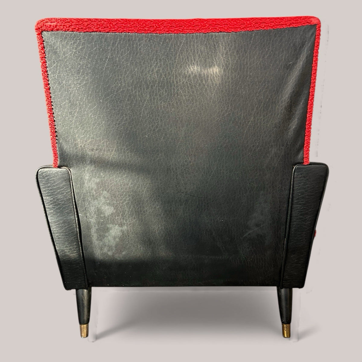 Red 1960s Cocktail Armchair
