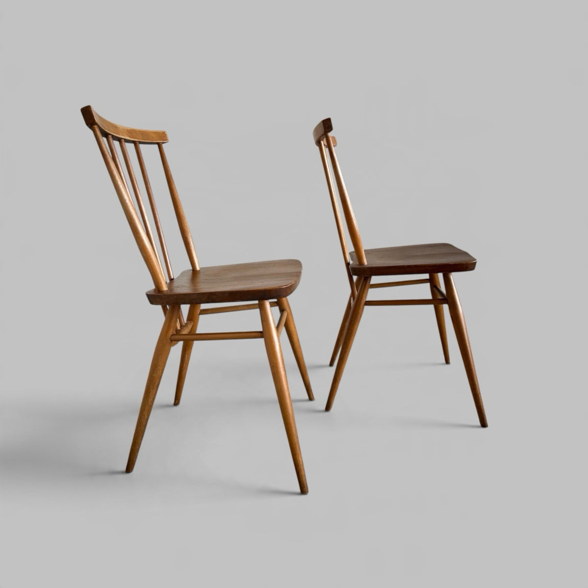 Pair of 1960s Ercol Model 391 Windsor Dining Chairs