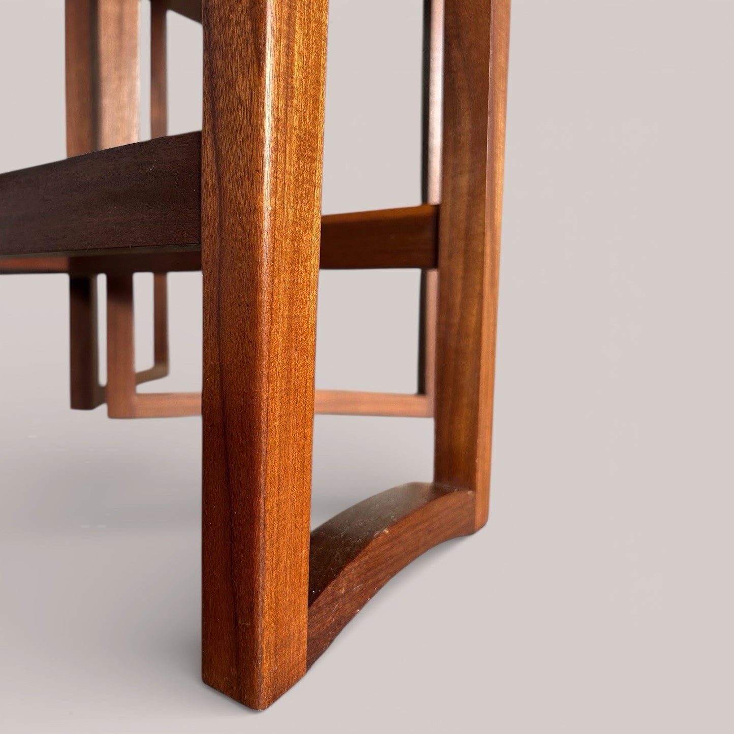 Mid-century teak drop leaf dining table