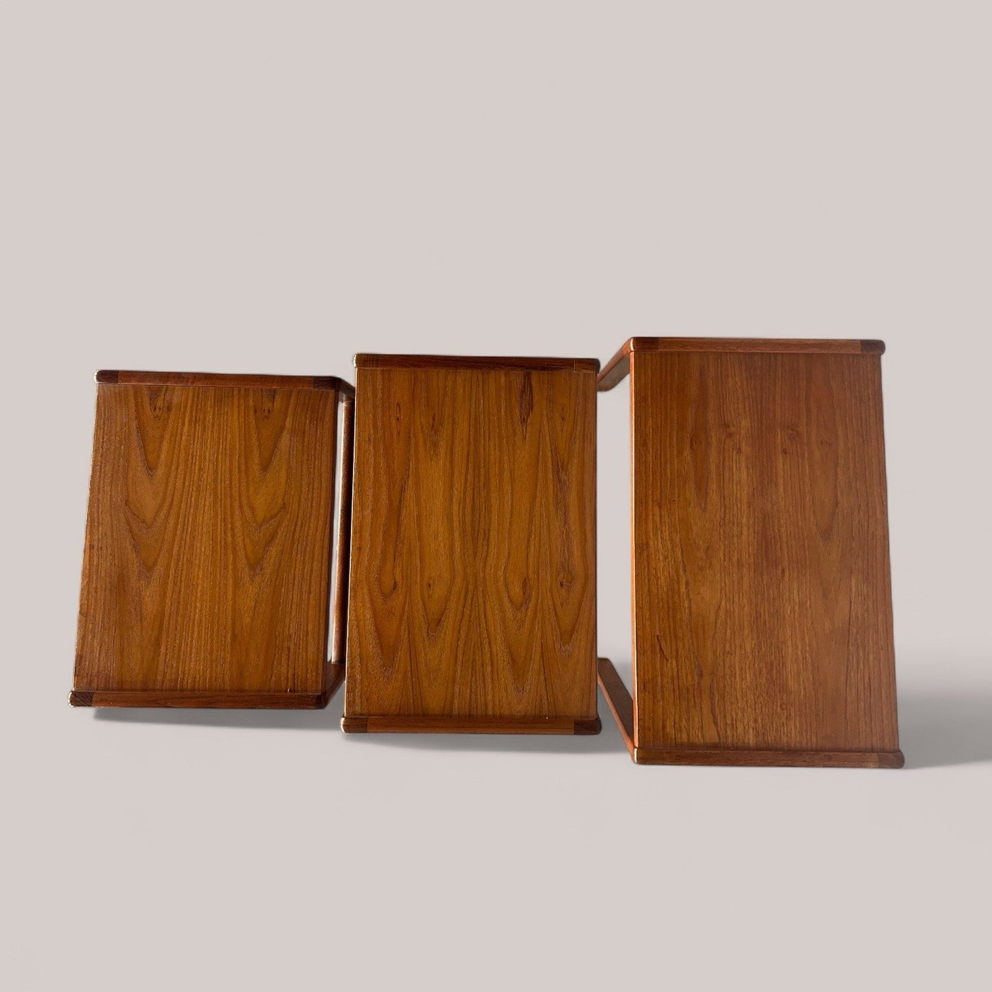 Danish Teak Mid Century 3 piece nest of tables