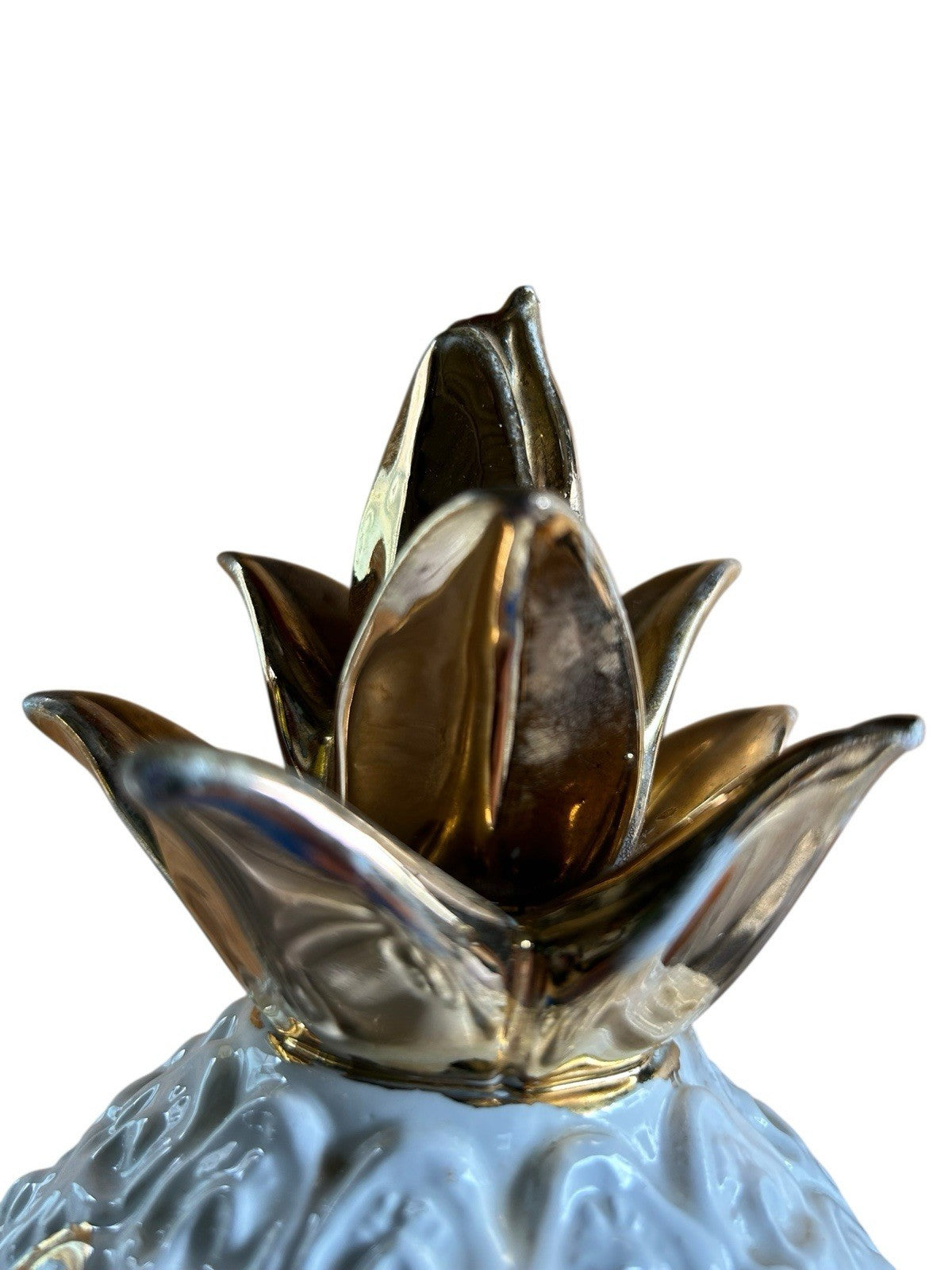 Pair Of Vintage Italian Ceramic Pineapples