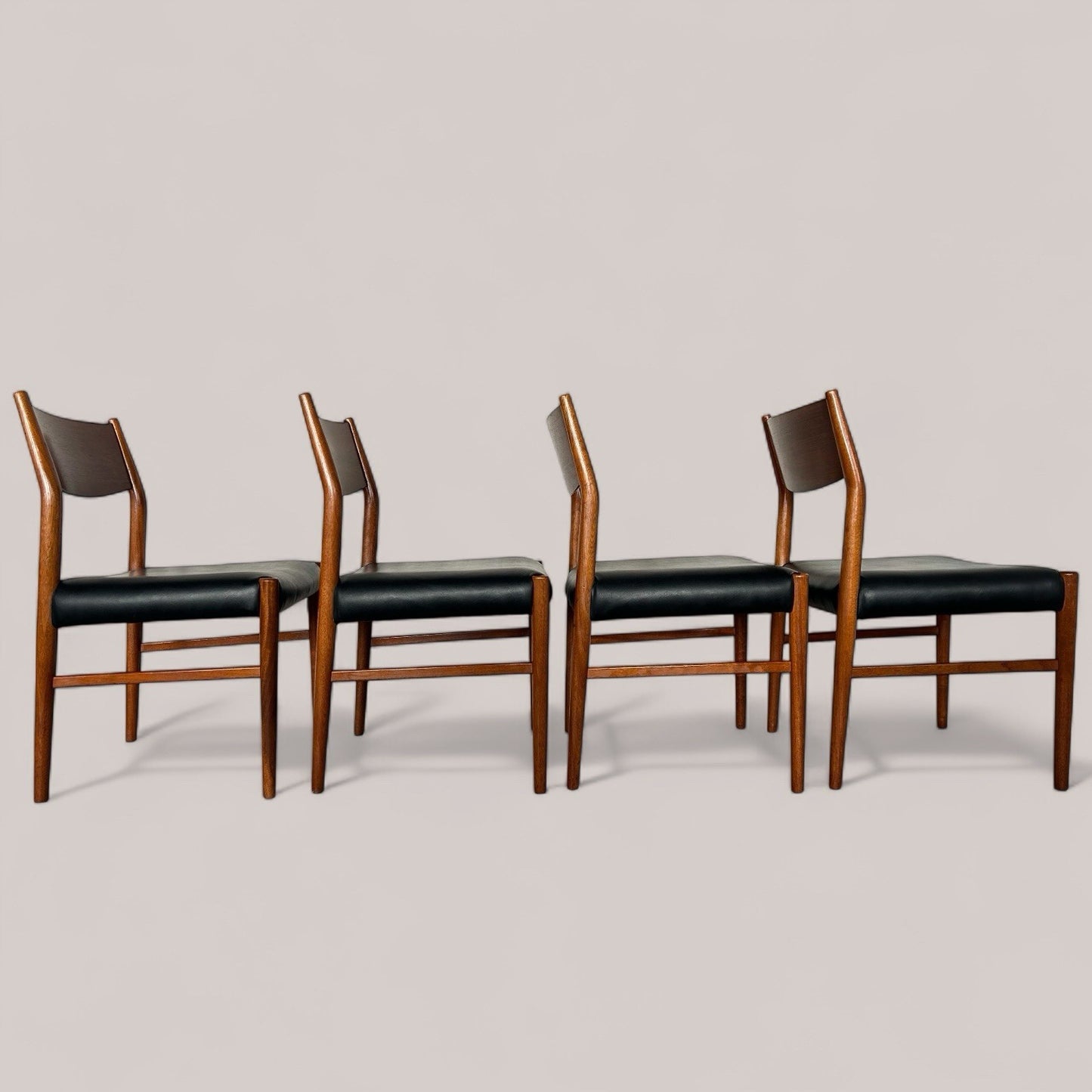 Set of 4 Danish Mid-Century Rosewood Dining Chairs, 1960s