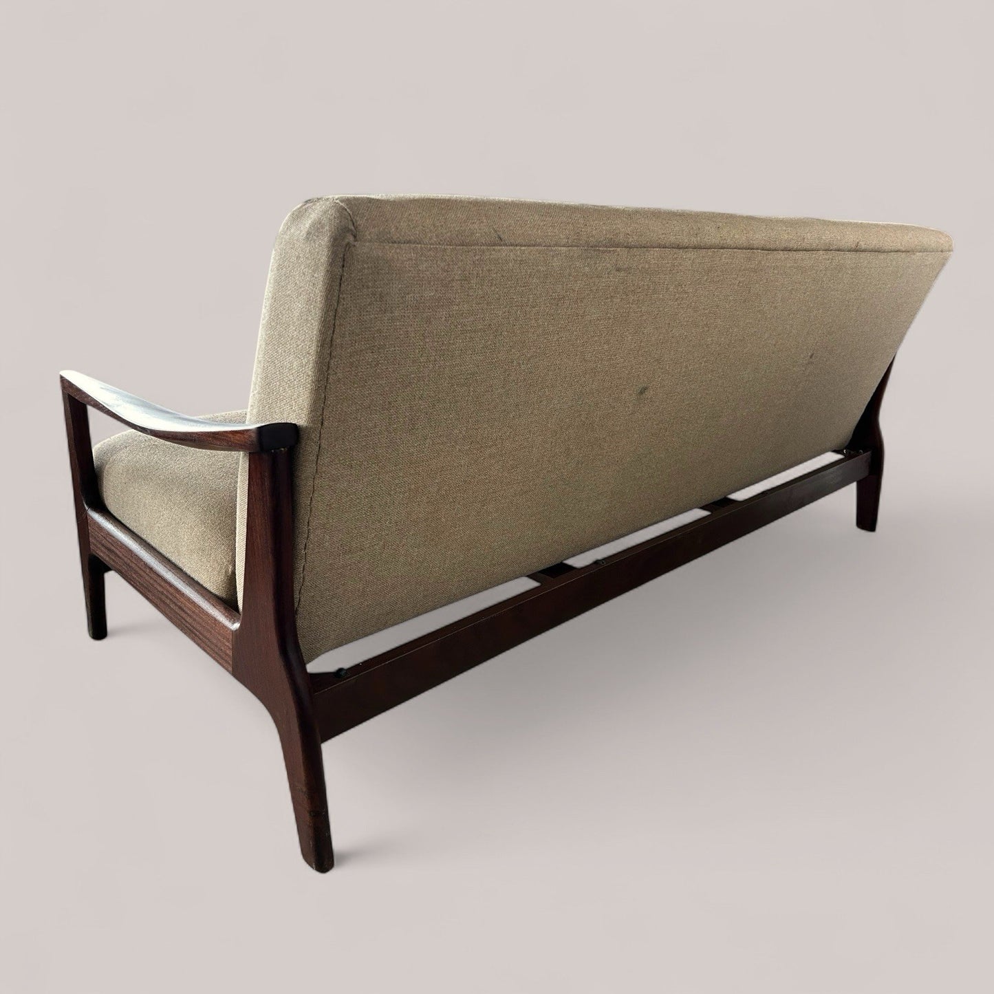 Danish Mid Century Day Bed Sofa Bed with Teak Frame