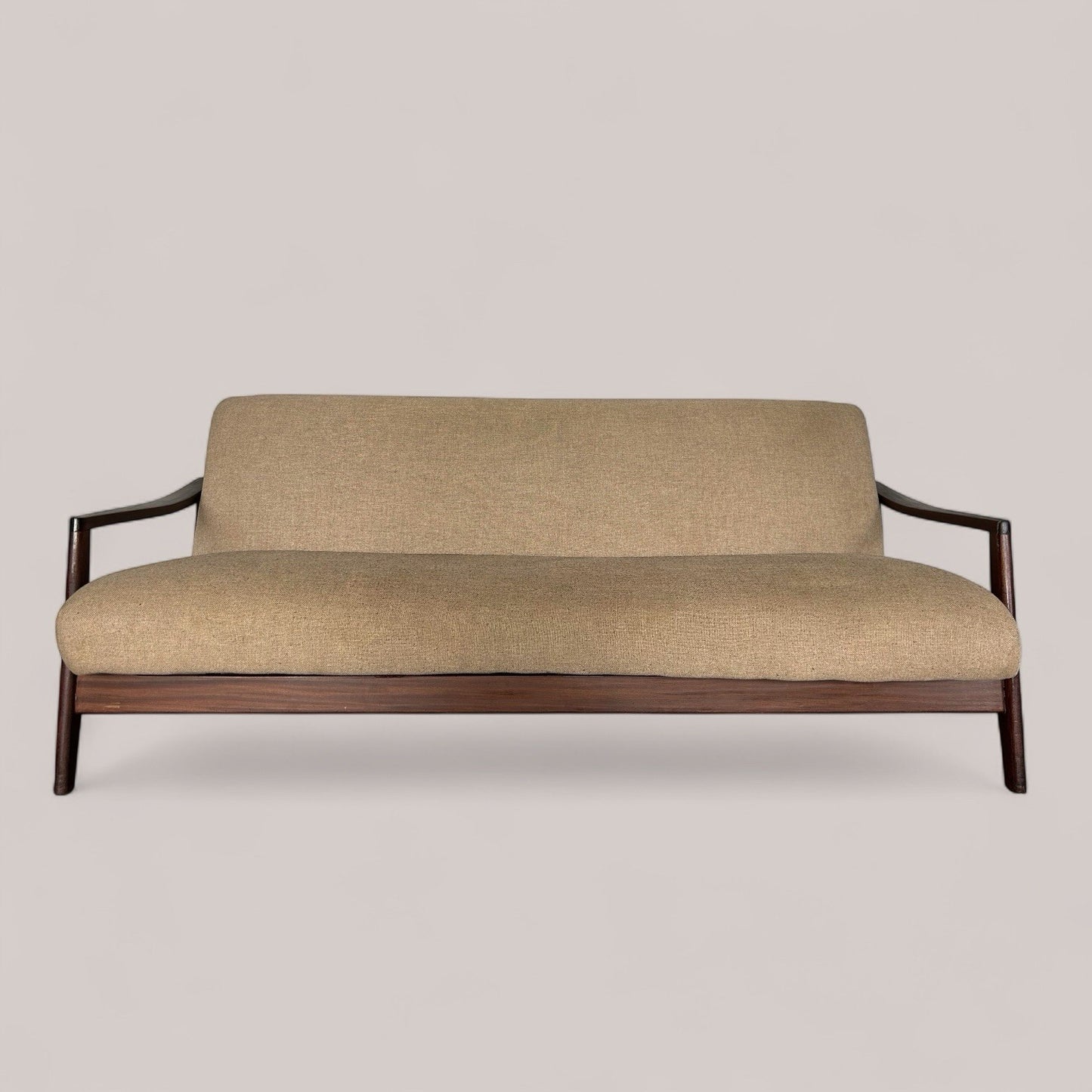 Danish Mid Century Day Bed Sofa Bed with Teak Frame