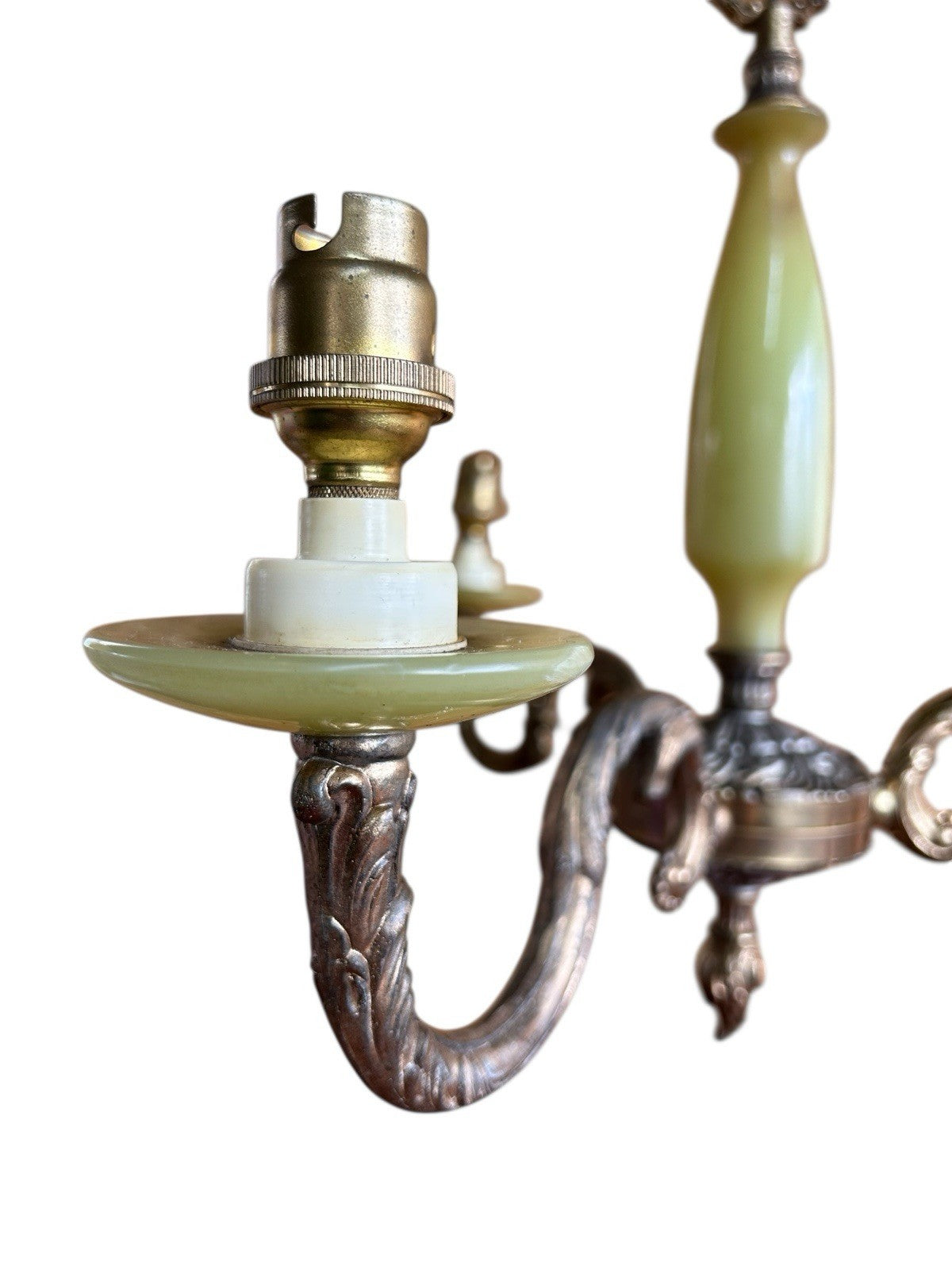 French Three Arm Chandelier / Pendant Light