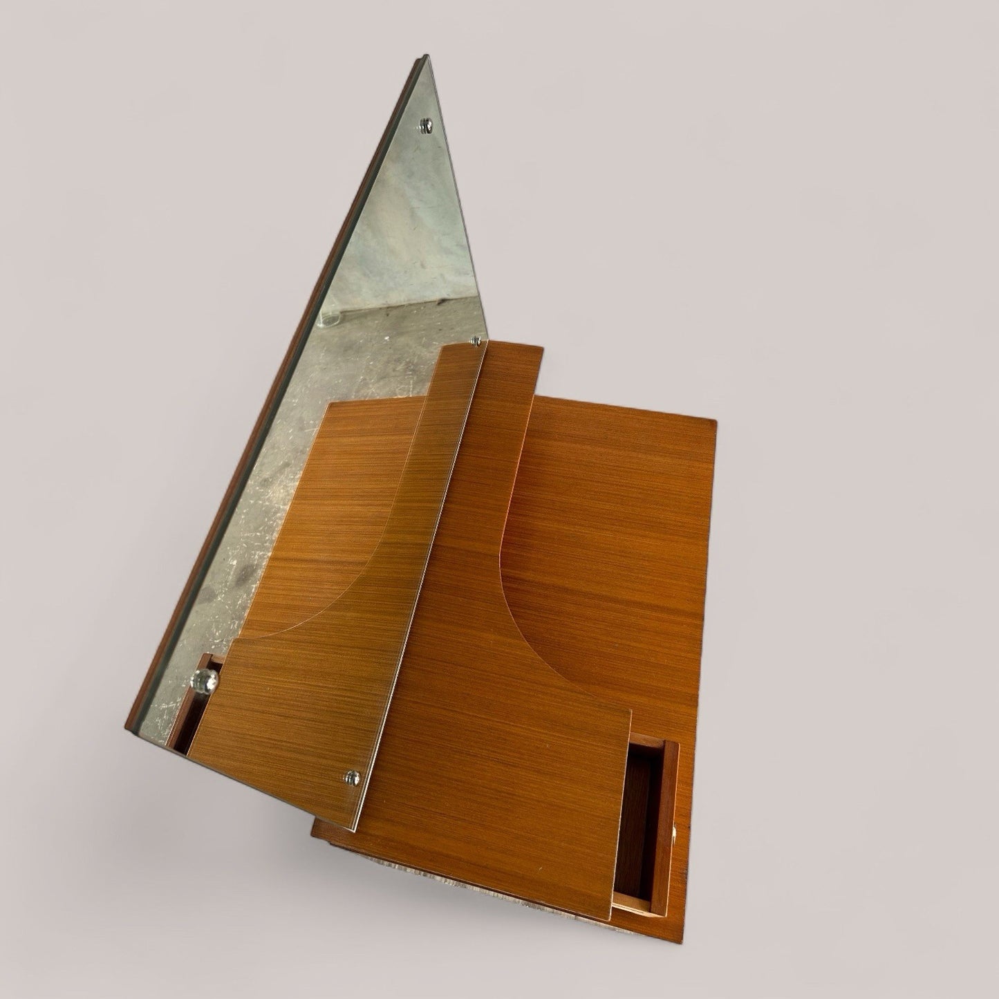 Mid Century Dressing Table with Mirror – 1960s Teak