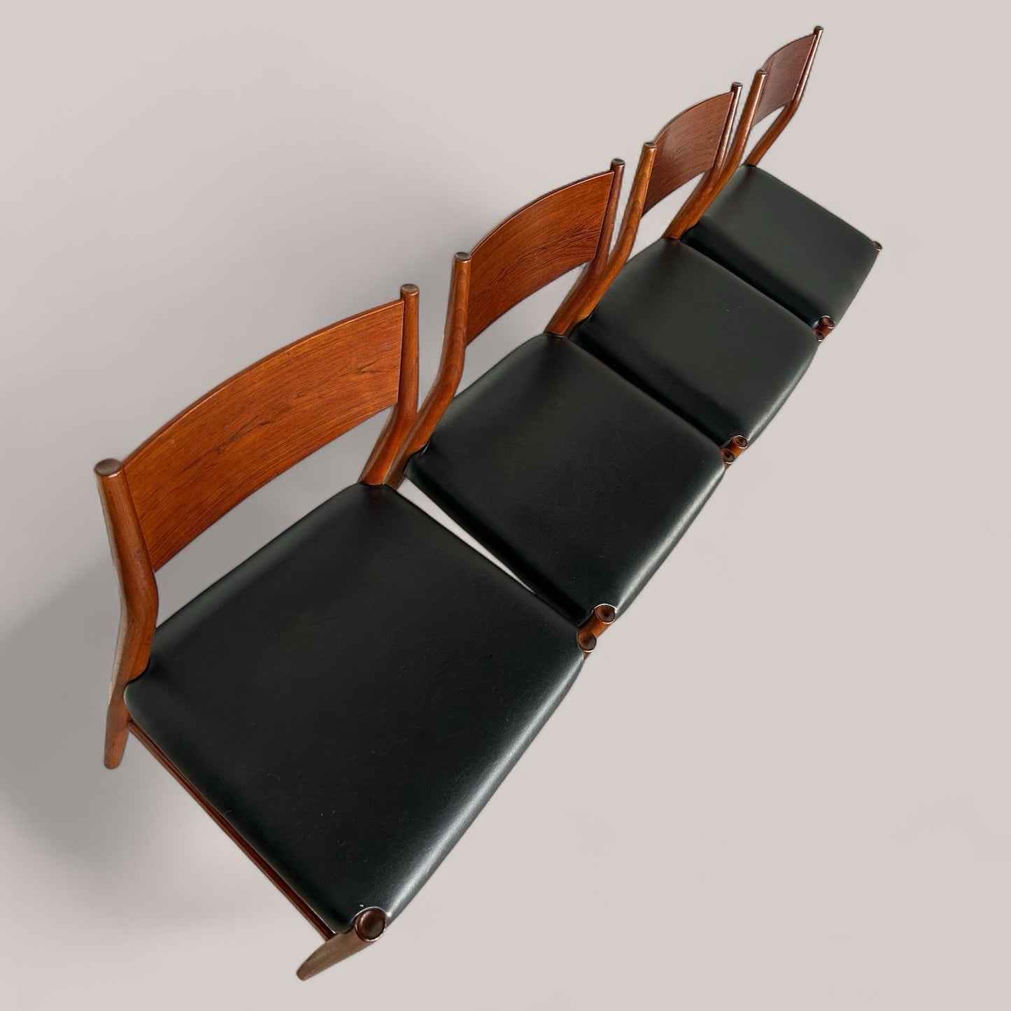 Set of 4 Danish Mid-Century Rosewood Dining Chairs, 1960s