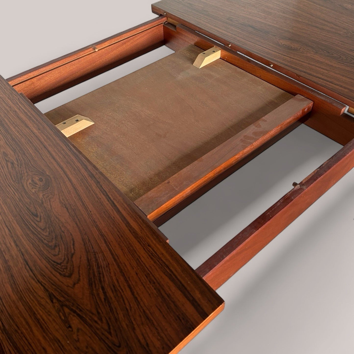 Vintage Danish Rosewood Extending Dining Table – Removable Legs