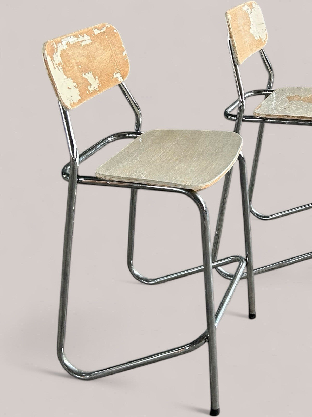 Pair Of Vintage Stacking Stools