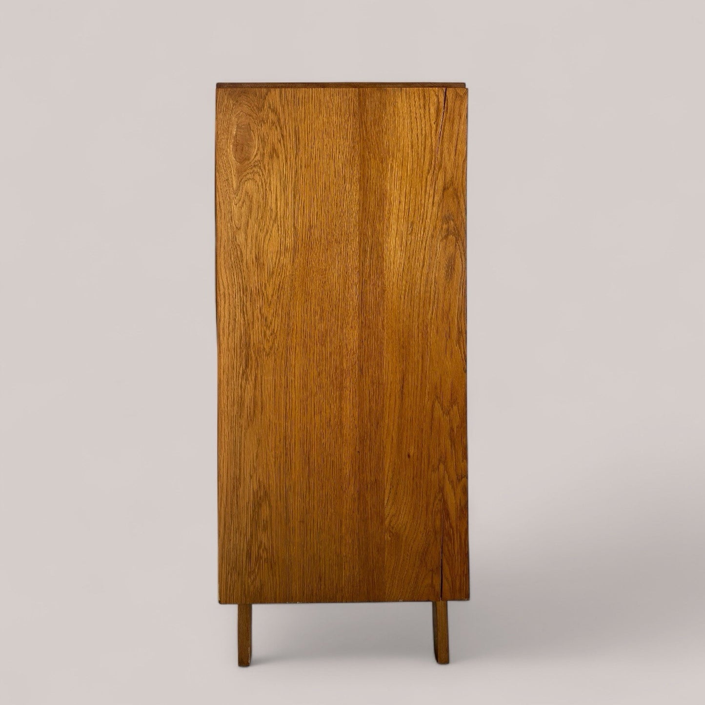 Scandi Oak Mid Century Tallboy Chest of Drawers