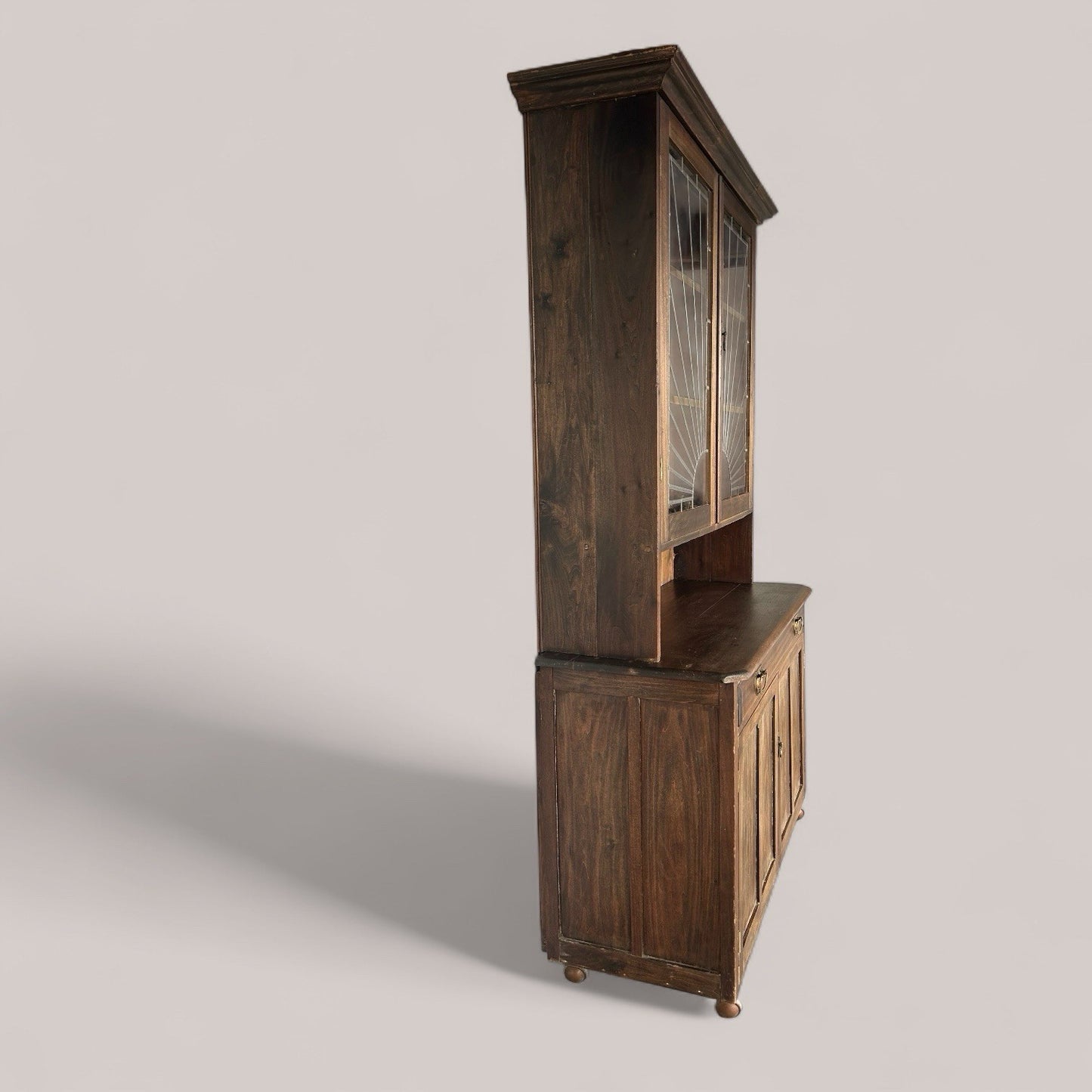 1930s dresser with art deco sun motif
