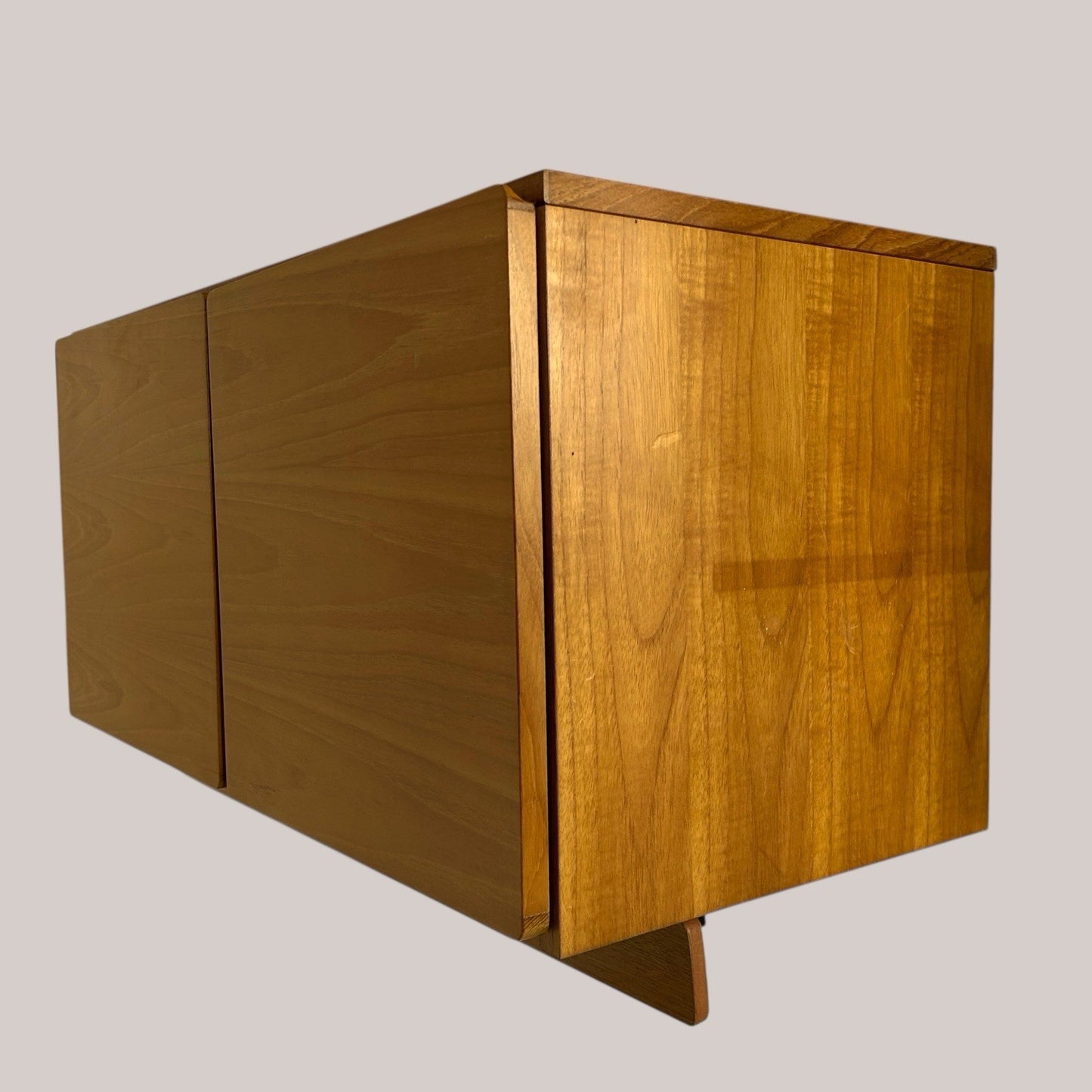 Mid-Century Tapley 33 Teak Wall-Mounted Cupboard with Concealed Lighting